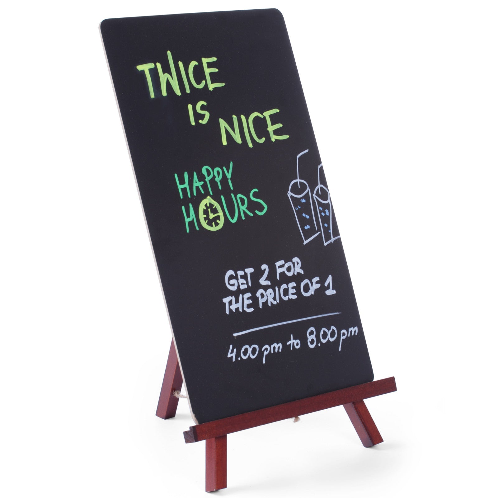 MENY reklaminformationstavla stående på ett staffli för restauranger 220x360mm - Hendi 664070