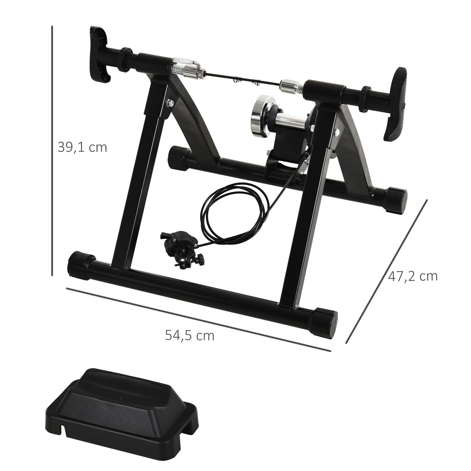 Magnetisk hopfällbar cykeltränare för 26""-28""/700C hjul