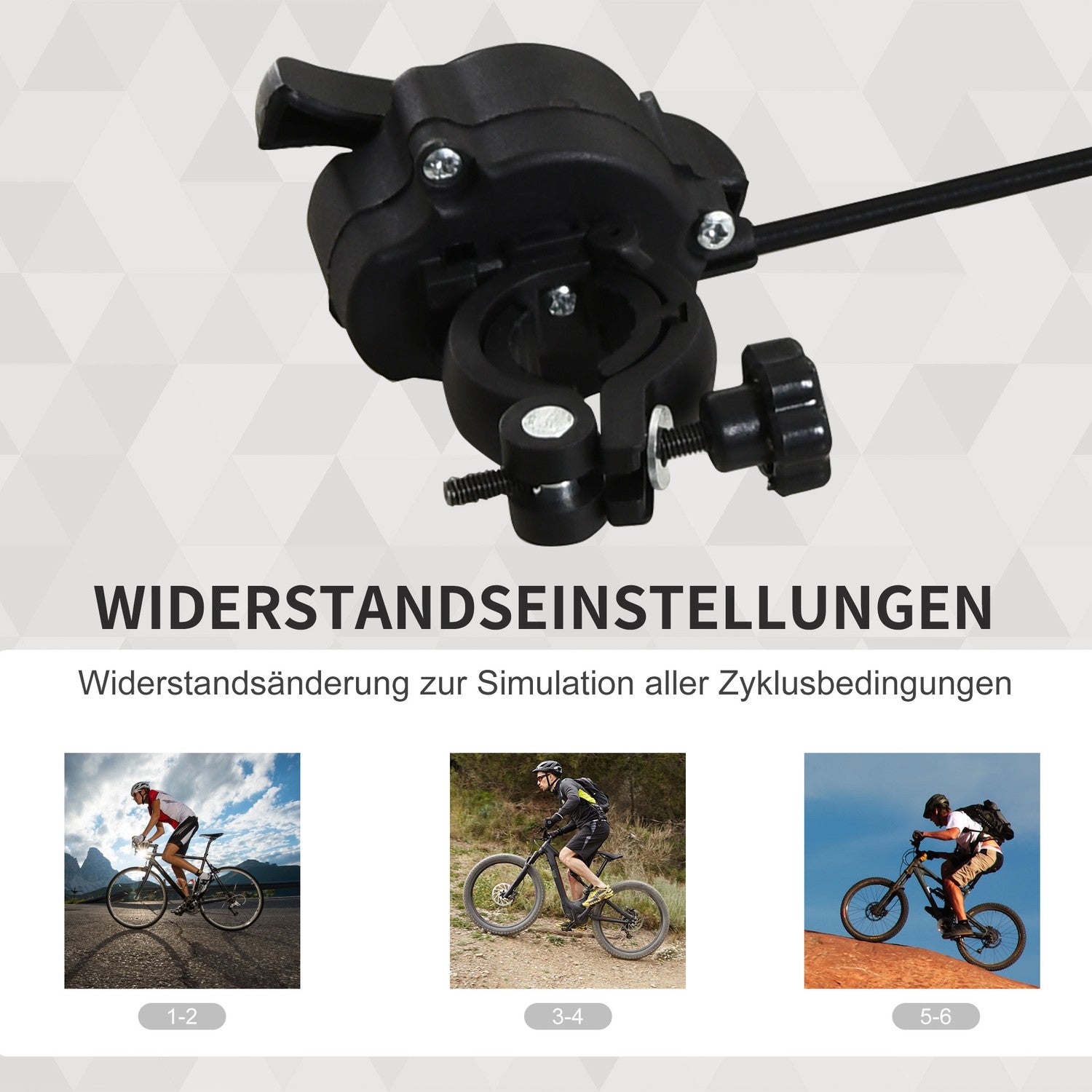 Magnetisk hopfällbar cykeltränare för 26""-28""/700C hjul