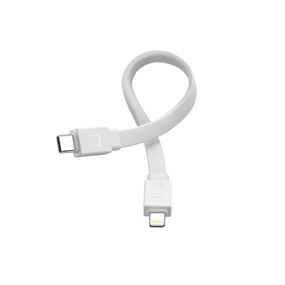 Magnetisk powerbank 10000mAh 20W med stativ + Lightning - USB-C-kabel, vit
