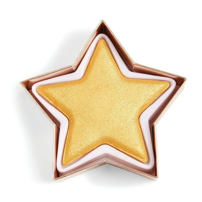 Makeup Revolution, I Heart, Illuminating, Highlighter Powder, Gold Star, 3.5 g