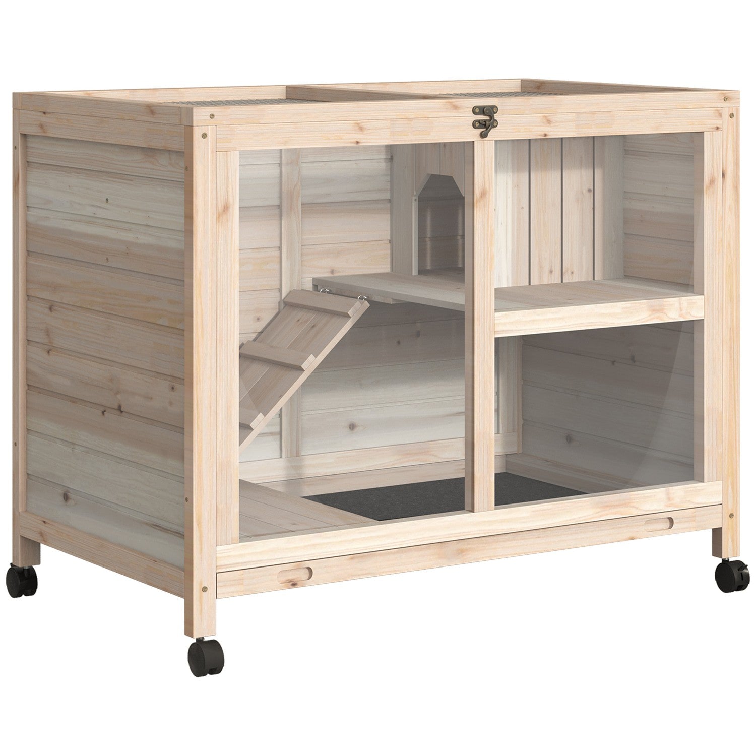 Marsvinsbur 91,5x53,3x73 cm, Vinterfast granträ