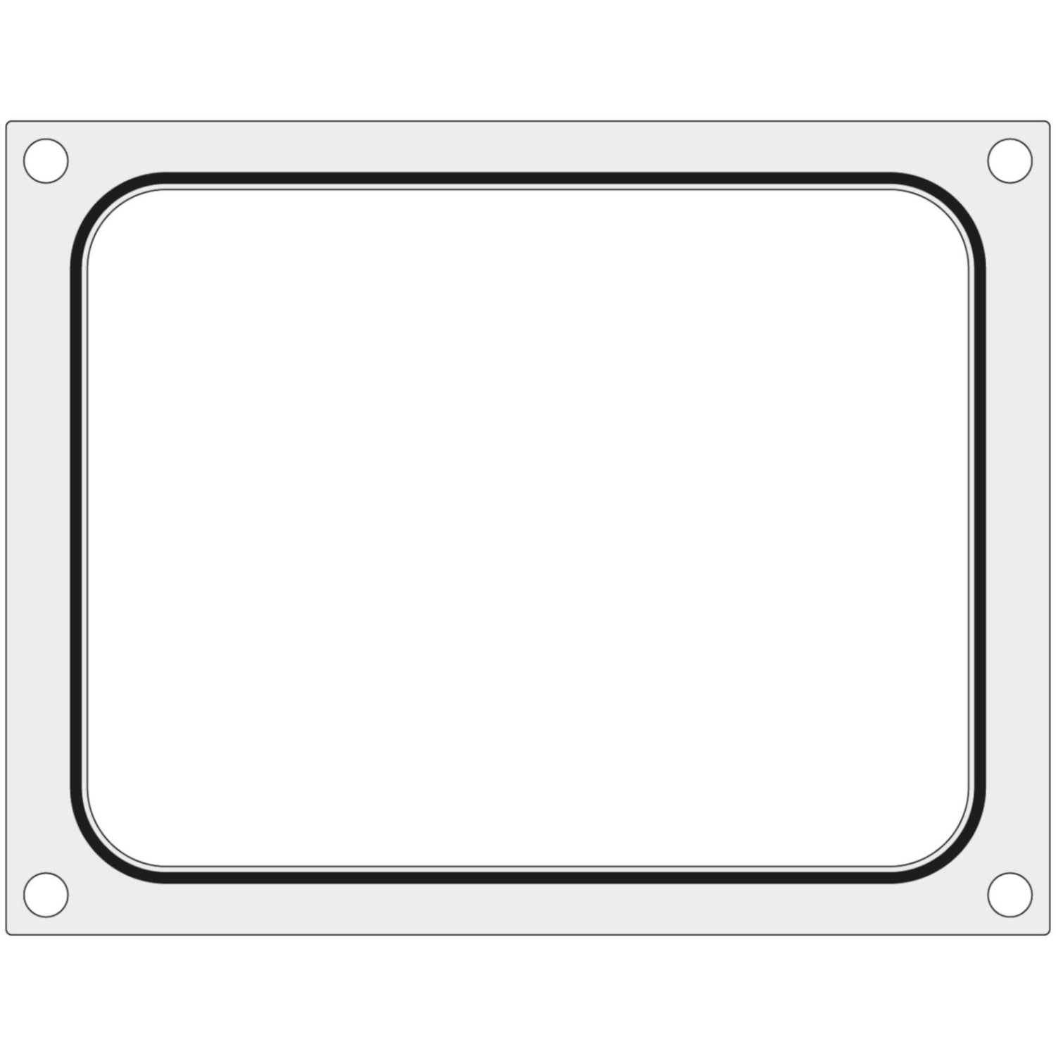 Matrisform för Hendi svetsmaskin för bricka, behållare utan delning, 227x178 mm - Hendi 805572