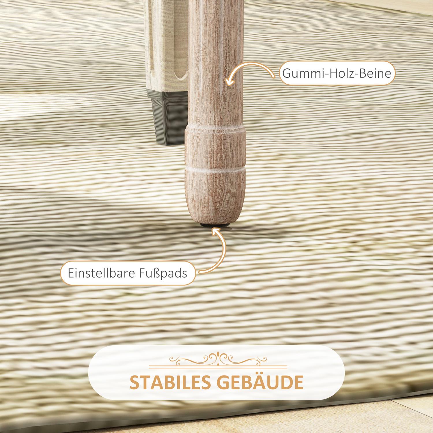 Matsalsstolar, set med 2, linne & rotting, gräddvit