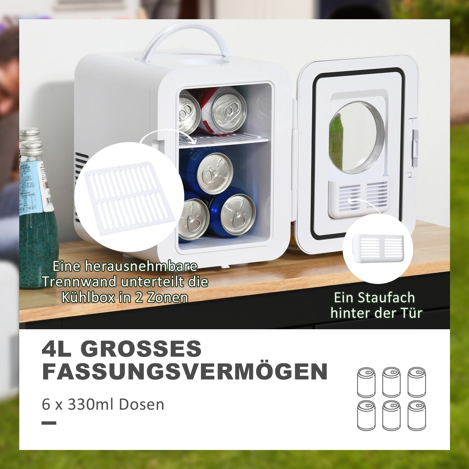 Mini Car Cooler 4L – Dual Voltage, Kompakt & Portabel