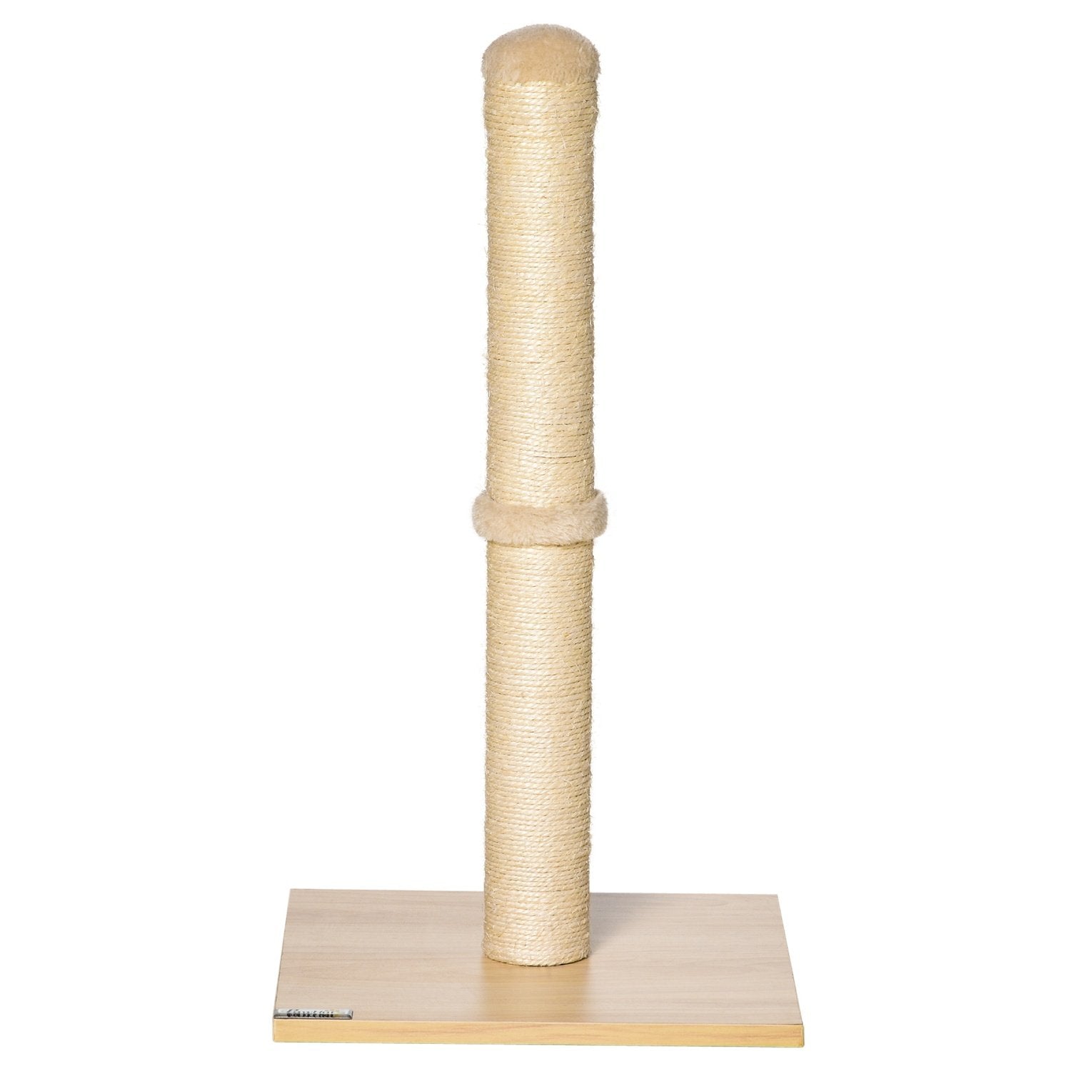 Skrapstolpe Sisal Skrapstolpe För Katter, Stall, Med Boll, 60Cm, Spånskiva, Beige+Ek