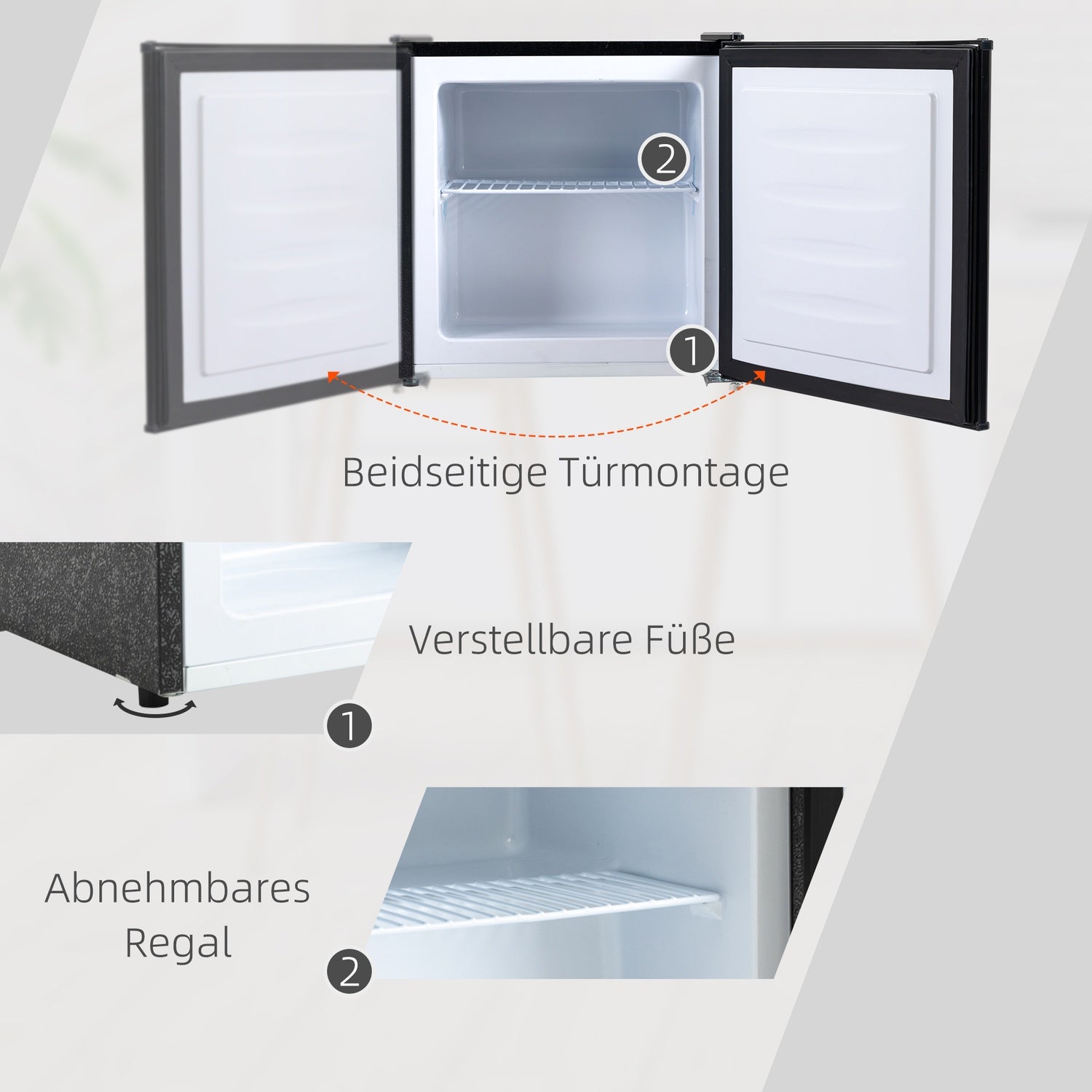 Minifrys 35L, elektrisk, -14 Till -24℃, 5-stegskontroll