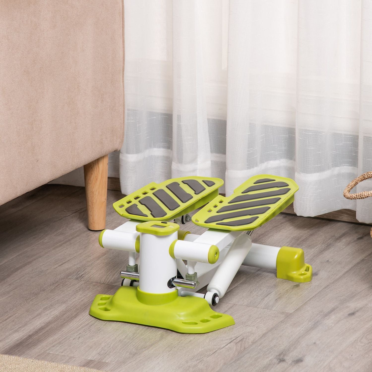 Mini Stepper för hemmet med LCD-skärm, halkfria pedaler