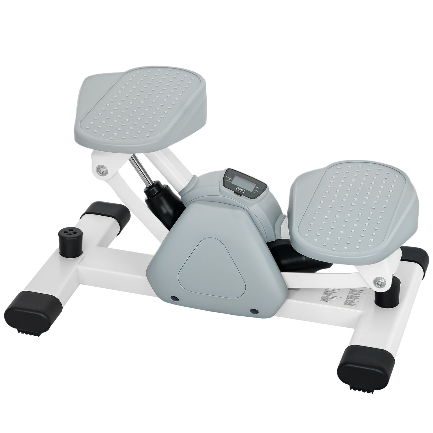Mini Home Stepper med LCD & Halkfria pedaler, Grå