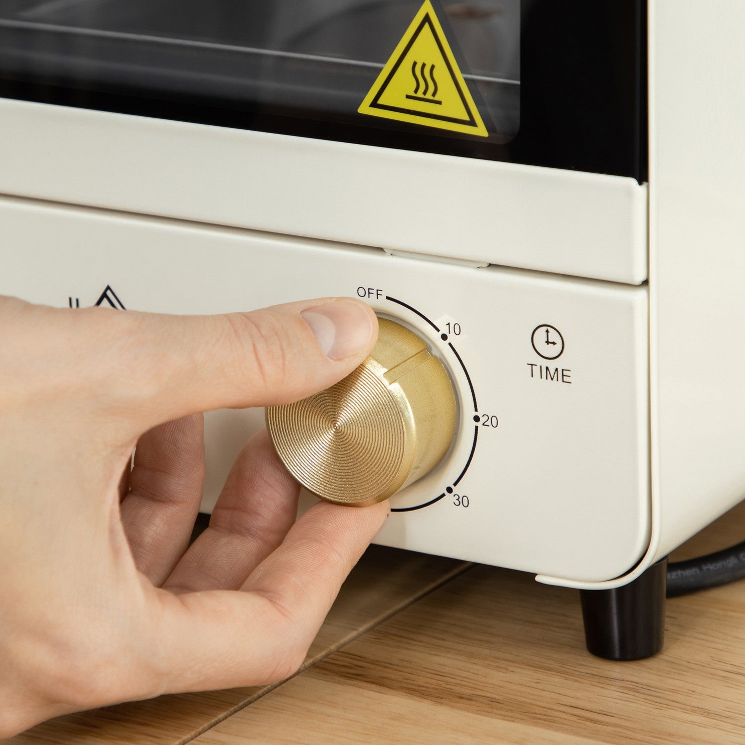 Miniugn 15L, 1000W, Timer, Gräddvit, Konvektion