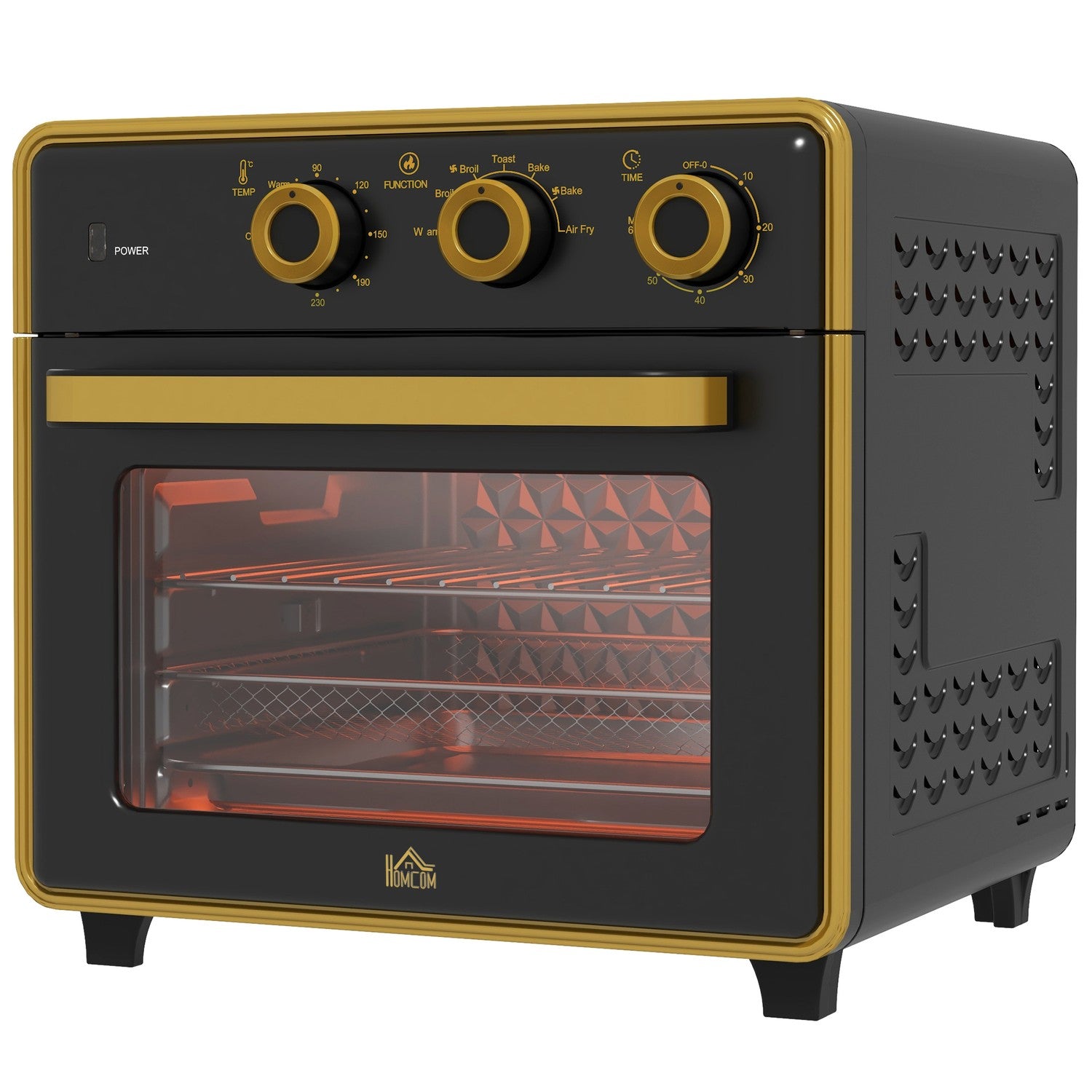 20L konvektionsminiugn – timer, grill, bakplåt, 1400W