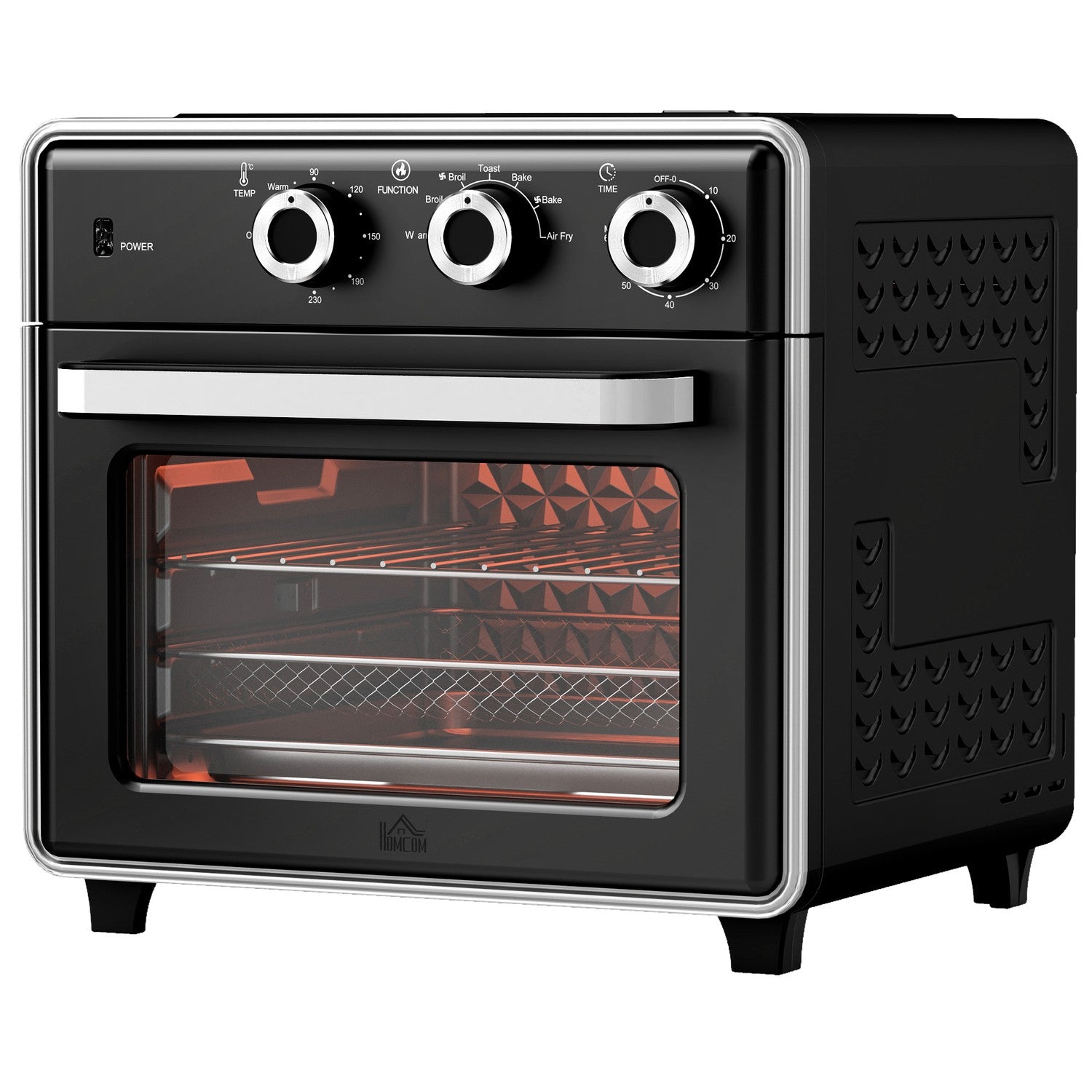 Miniugn med Air Fryer, 20L, Timer, 1400W, Metall