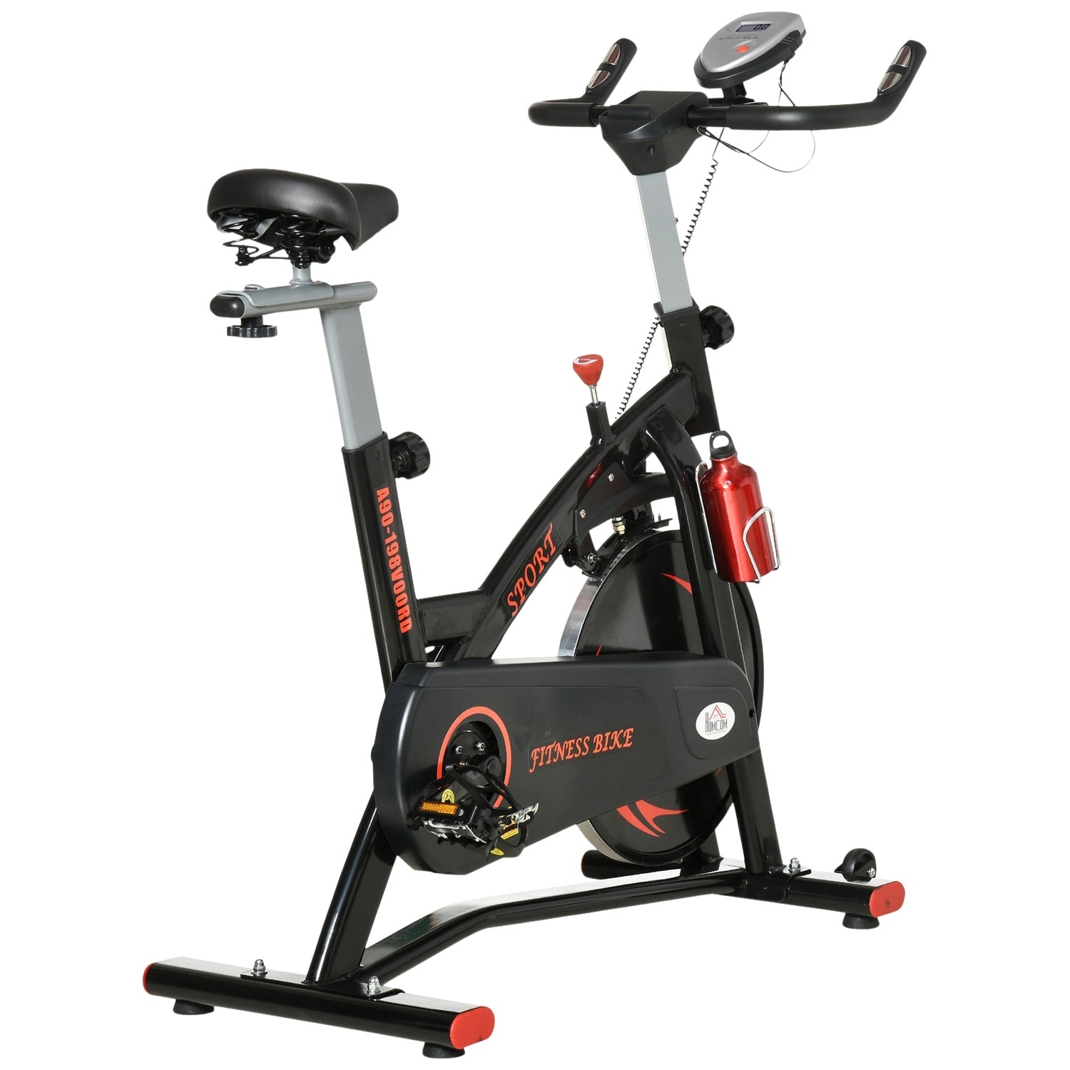 Motionscykeltränare med 10 kg svänghjul och LCD-skärm