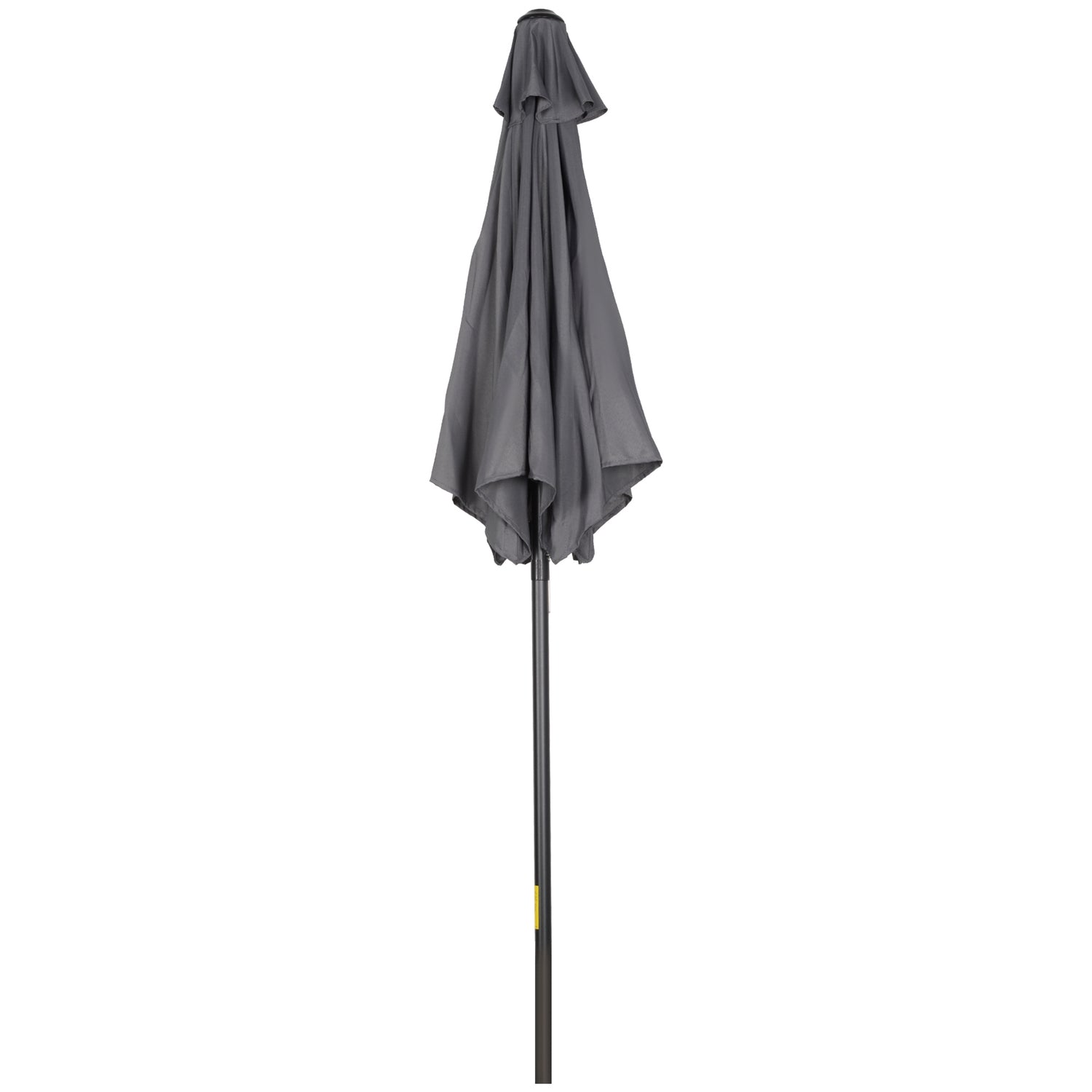 Mörkgrå Hexagonal 196 cm vindtät vevparasoll