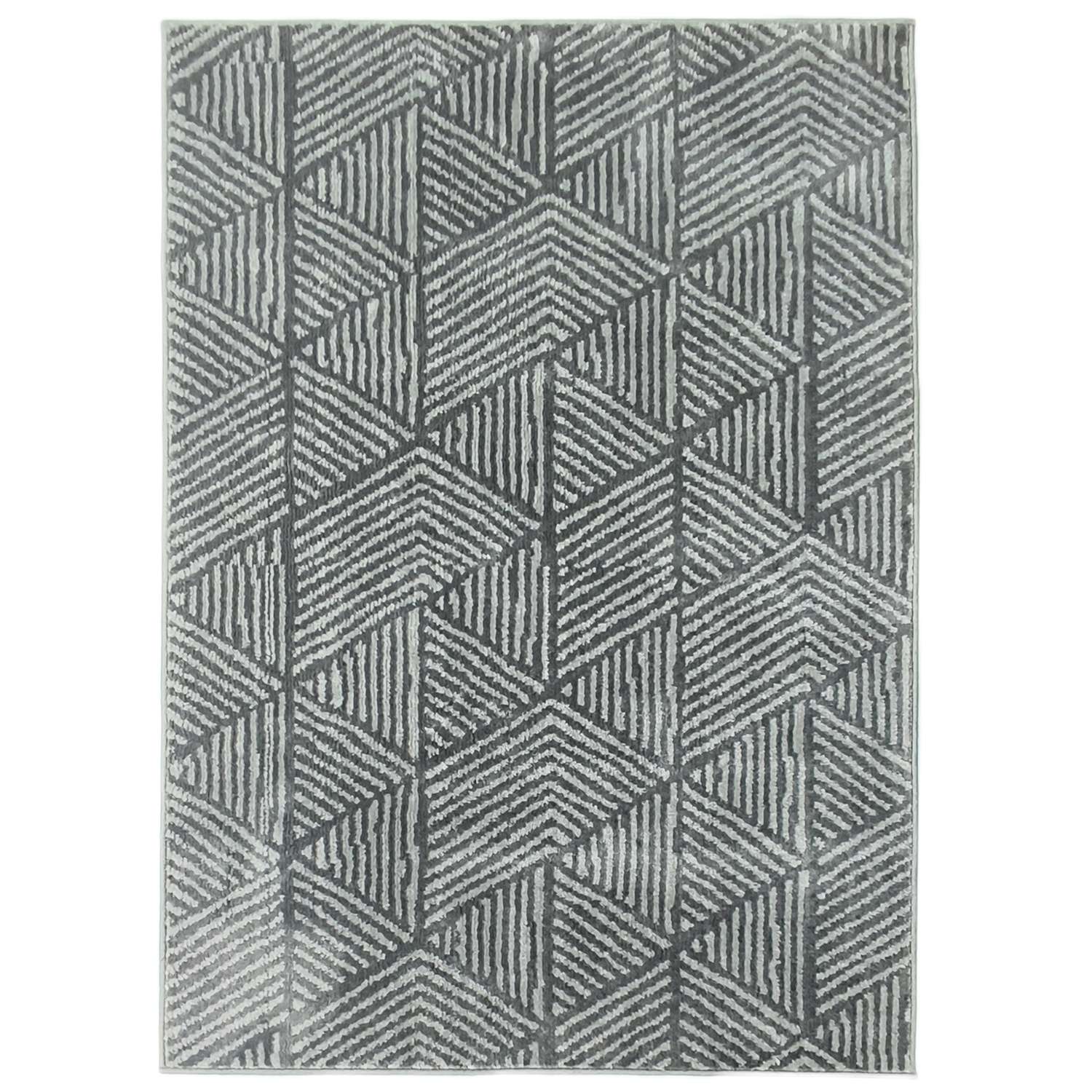 Mörkgrå Tvättbar Vardagsrumsmatta – 150 x 80 cm