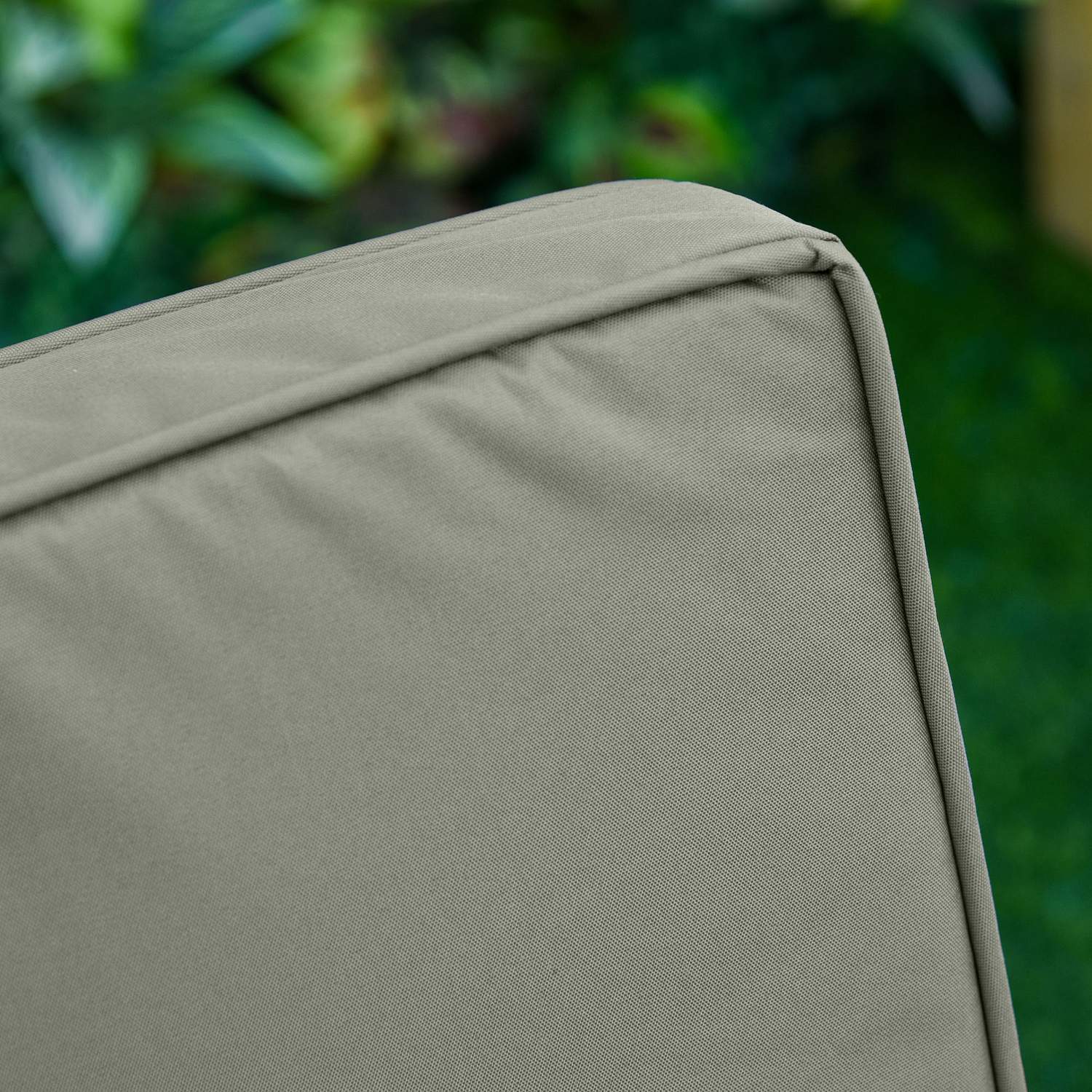 Mörkgrå stolsdynor, tvättbara, 7cm tjocka, 56x52cm