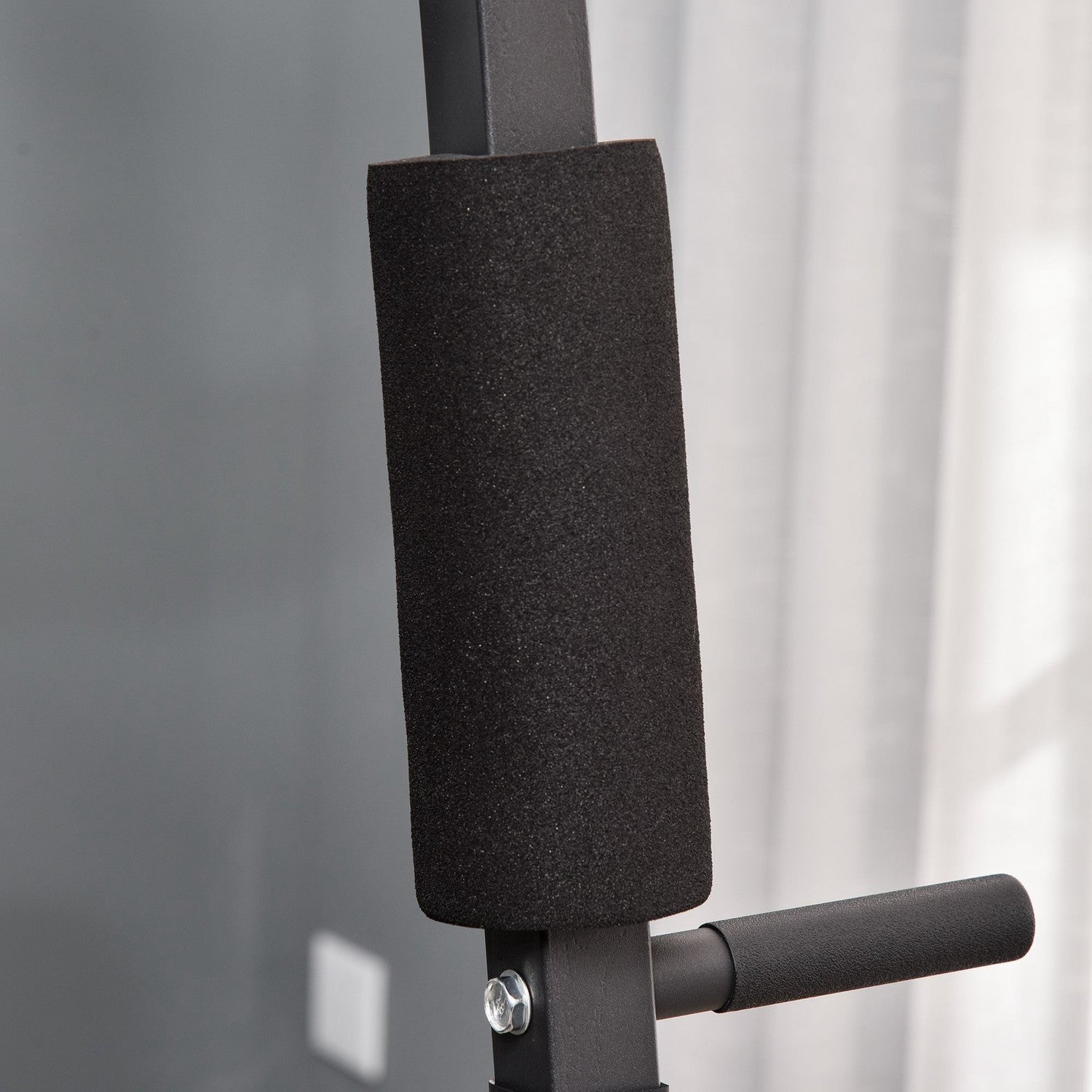 Multi-Gym Fitness Station med vikter och stoppning, svart