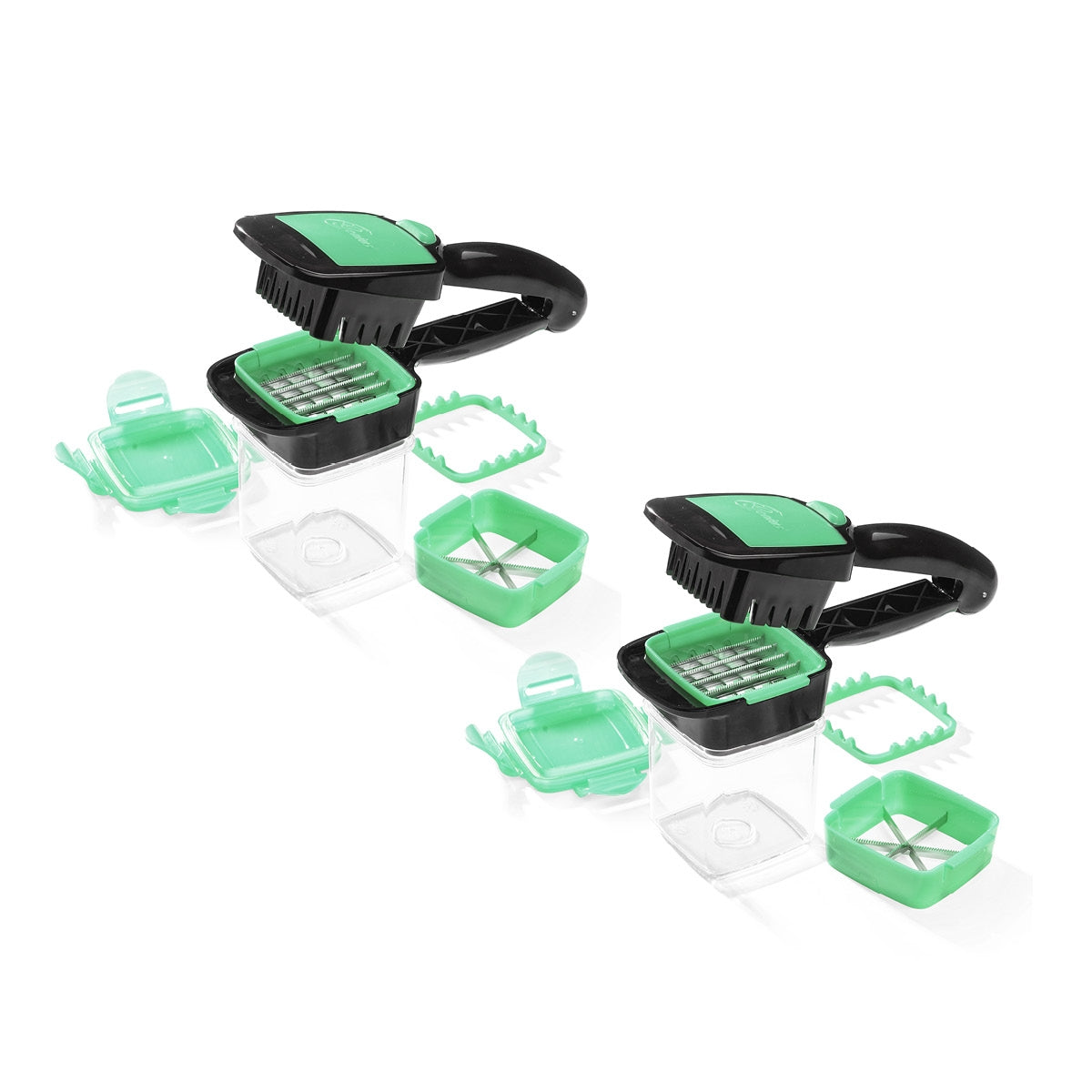 Nicer Dicer Quick - Grönsaksskärare - Grön - Set om 2