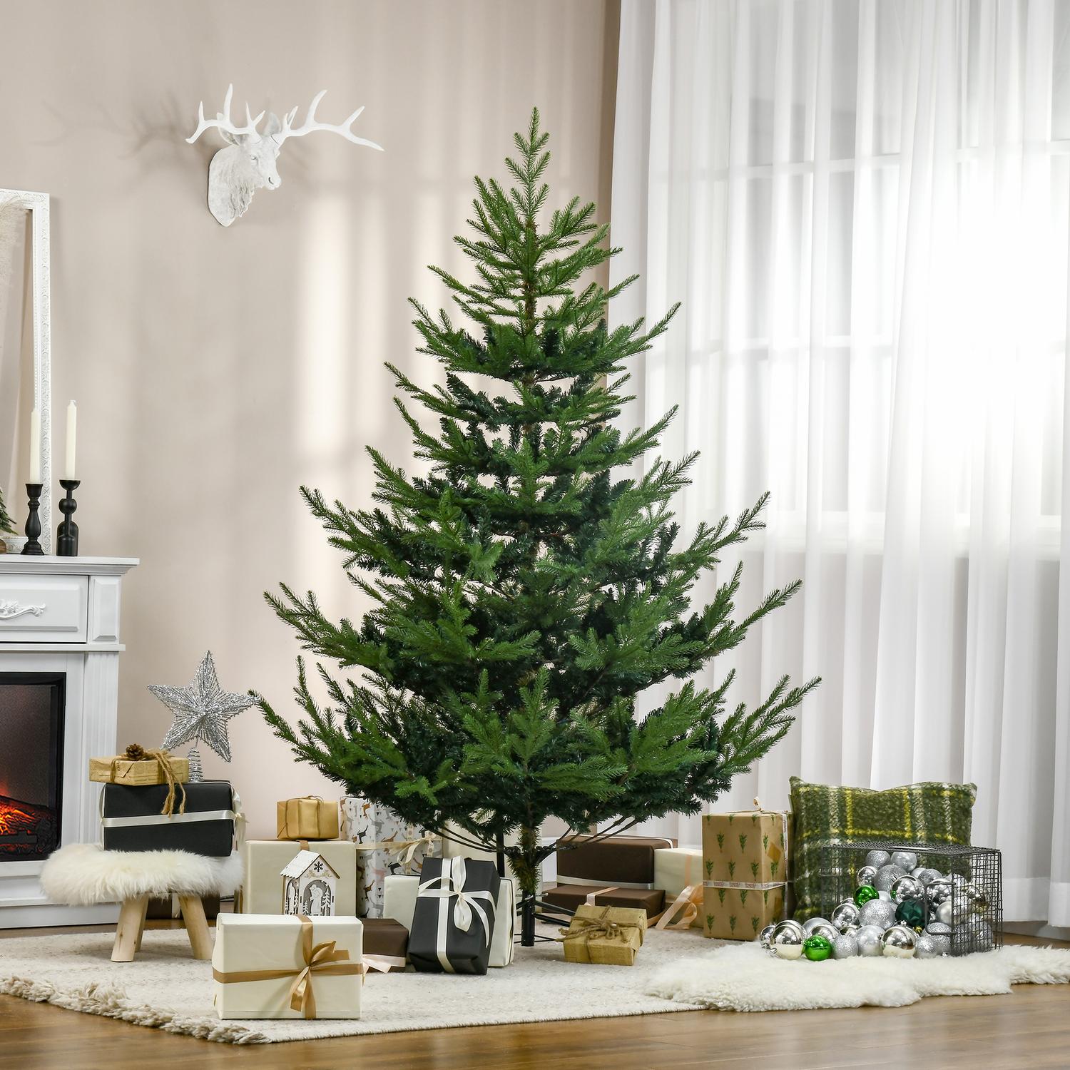 Nordisk tallkonstgjord julgran, 180 cm, grön