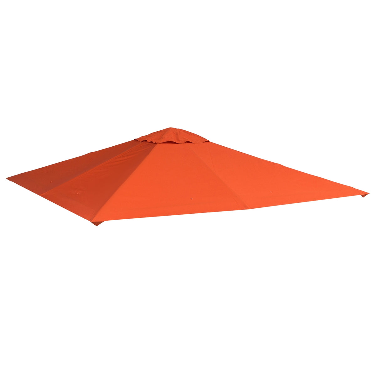 Oransje polyester paviljongtaktrekk, solskjerm, 3x3 m