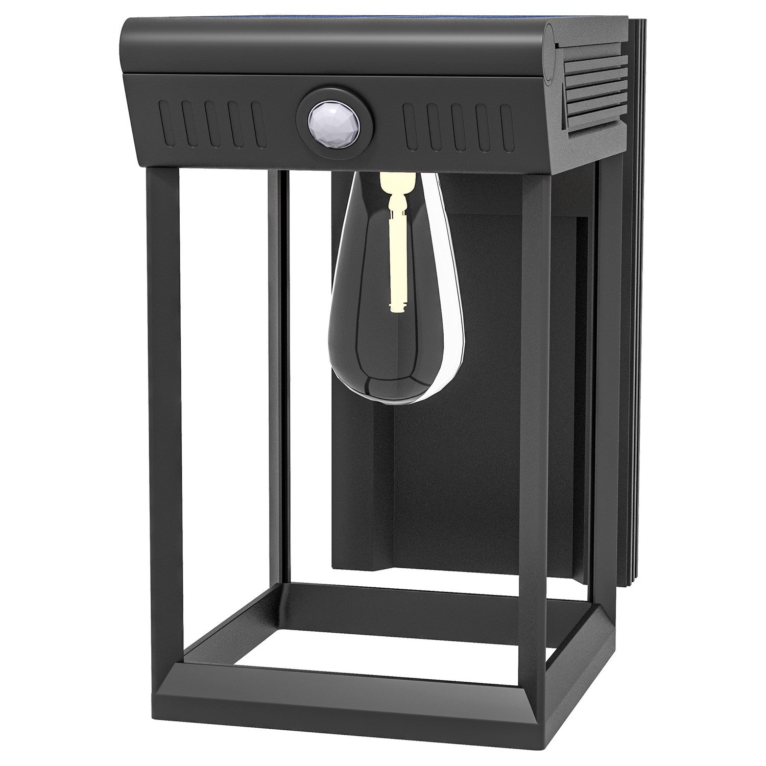 Outdoor Solar LED-vägglampa, varmvit, justerbar sensor