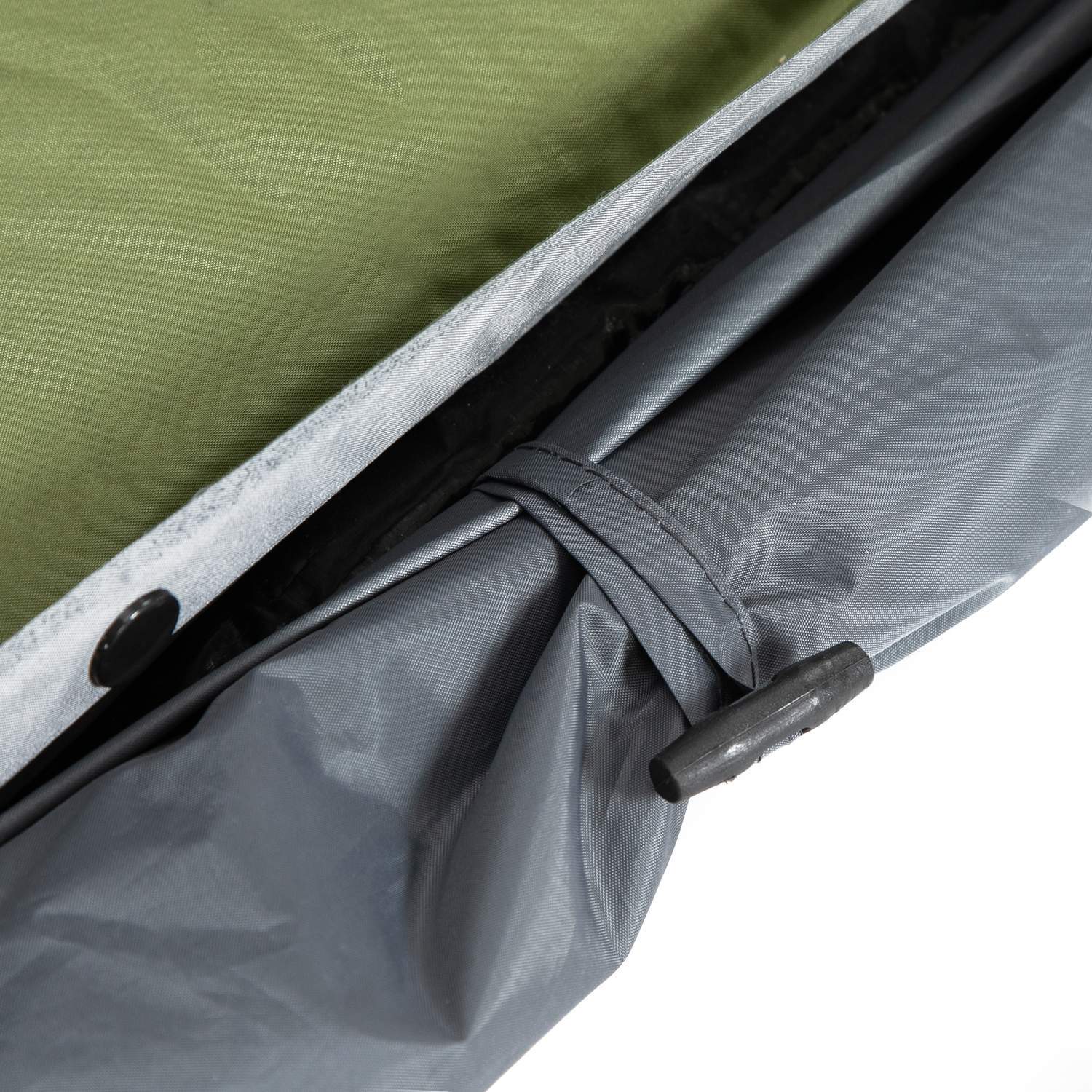 Camping Bed Kupoltält 2 Person Luftmadrass Grå 200X146X159Cm