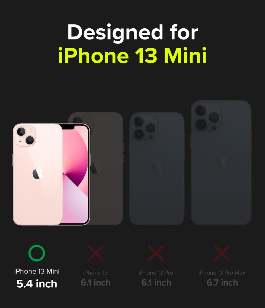 Pansarfodral med ram för iPhone 13 mini Fusion X Design Ticket band, svart