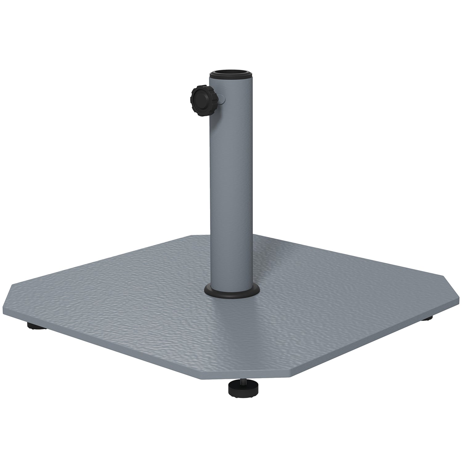 Paraplybas i metall, 18,5 kg, passar 32/38/48 mm stolpar