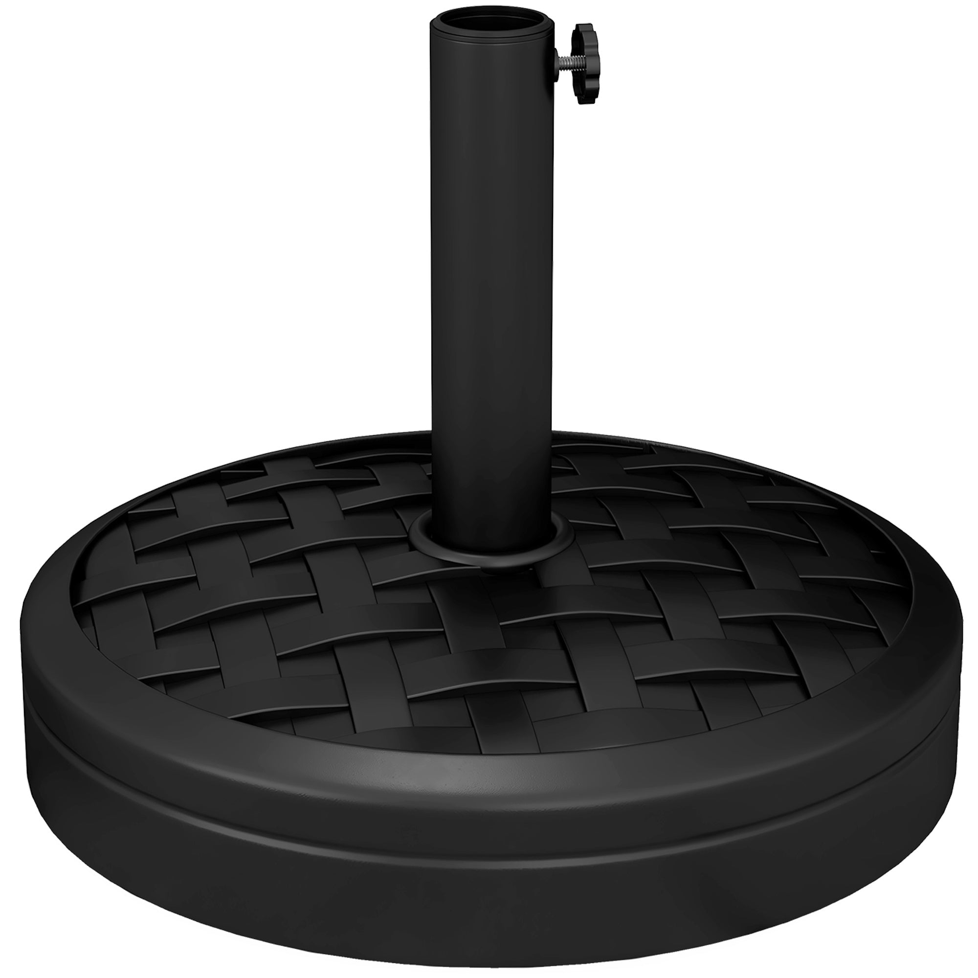 Paraplyfot, HDPE med betong, passar 32-48 mm stänger