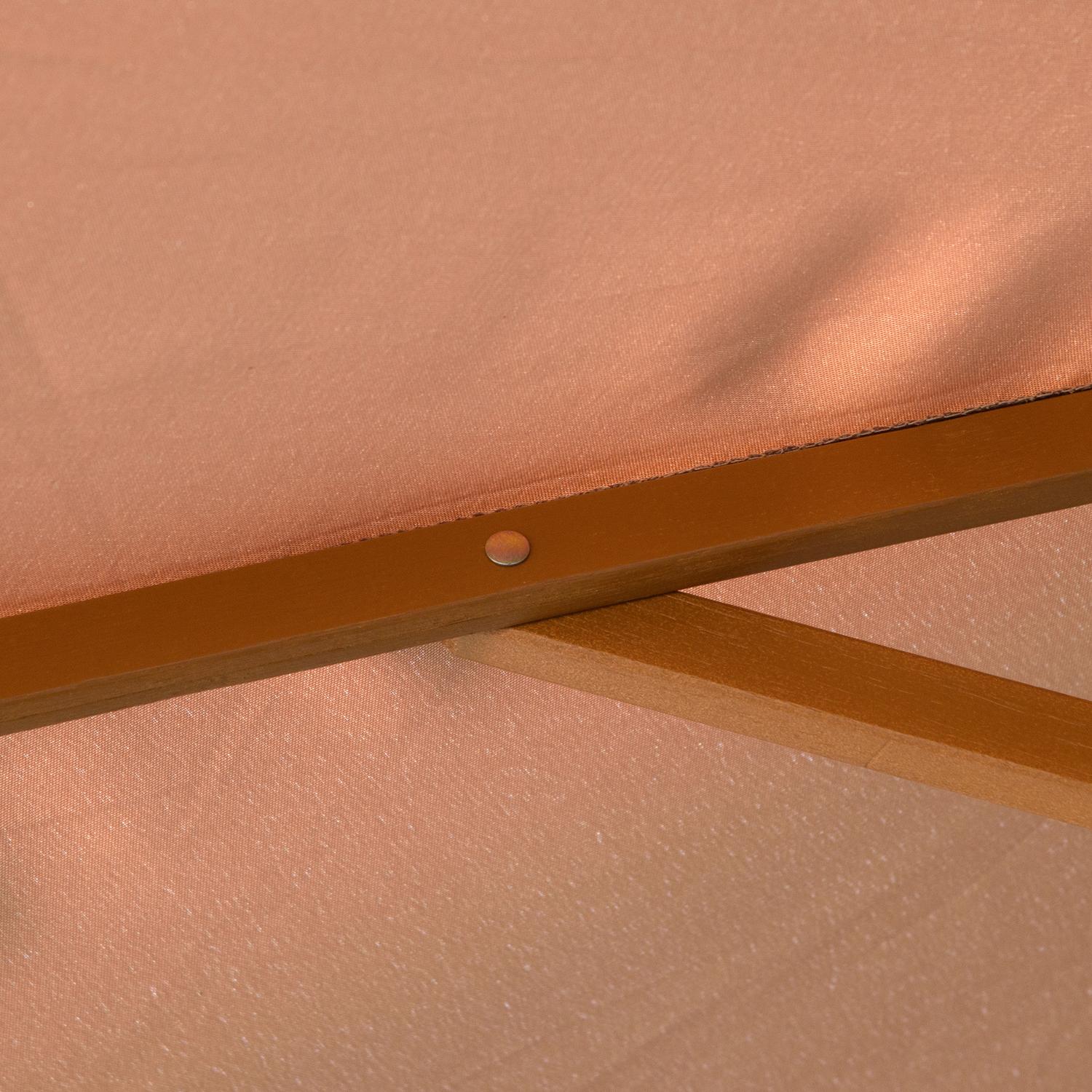 Paraply för uteplats i trä, 300 cm, Bamburam, Khaki