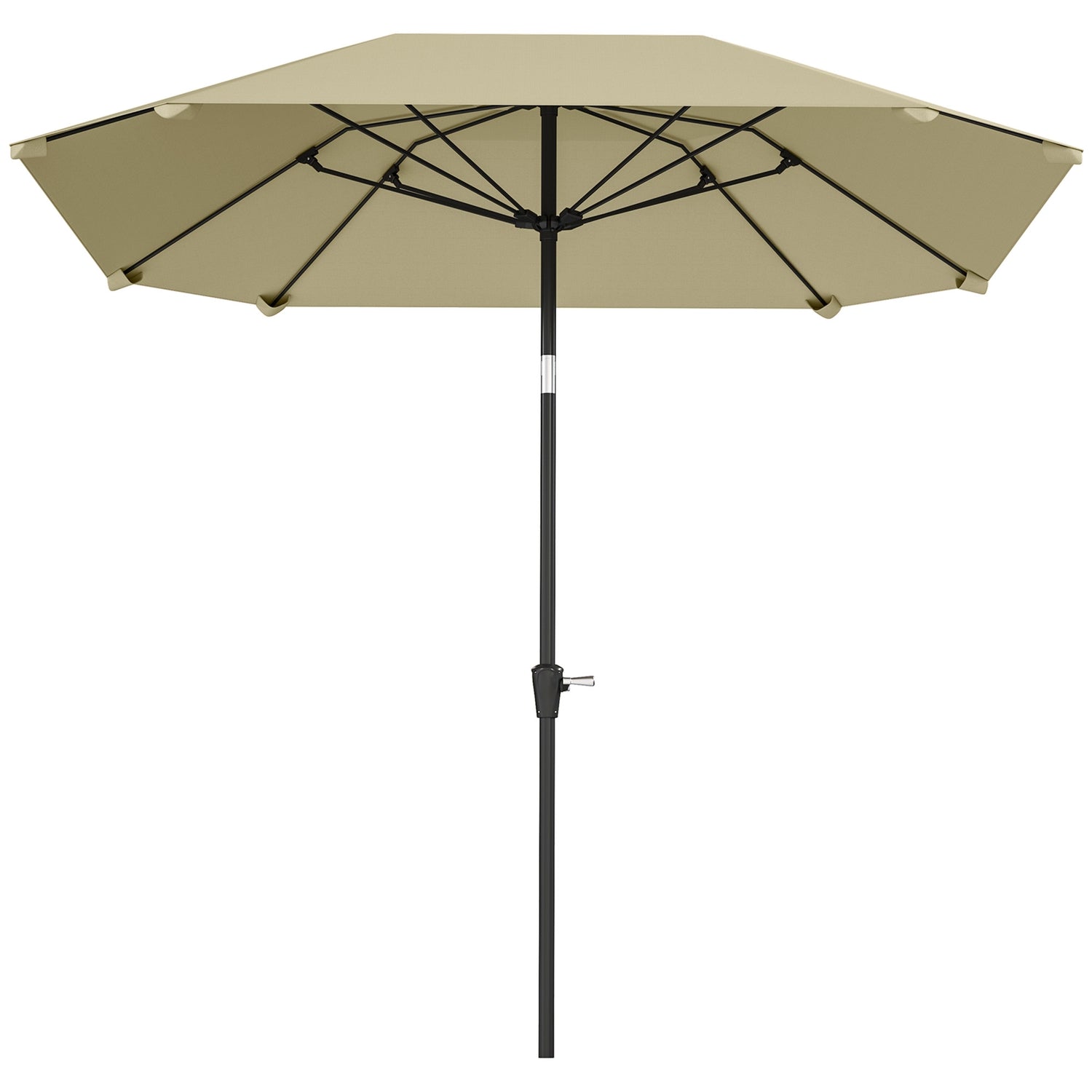 Vindtät Beige Parasoll Ø233 cm – Vev, Solskydd