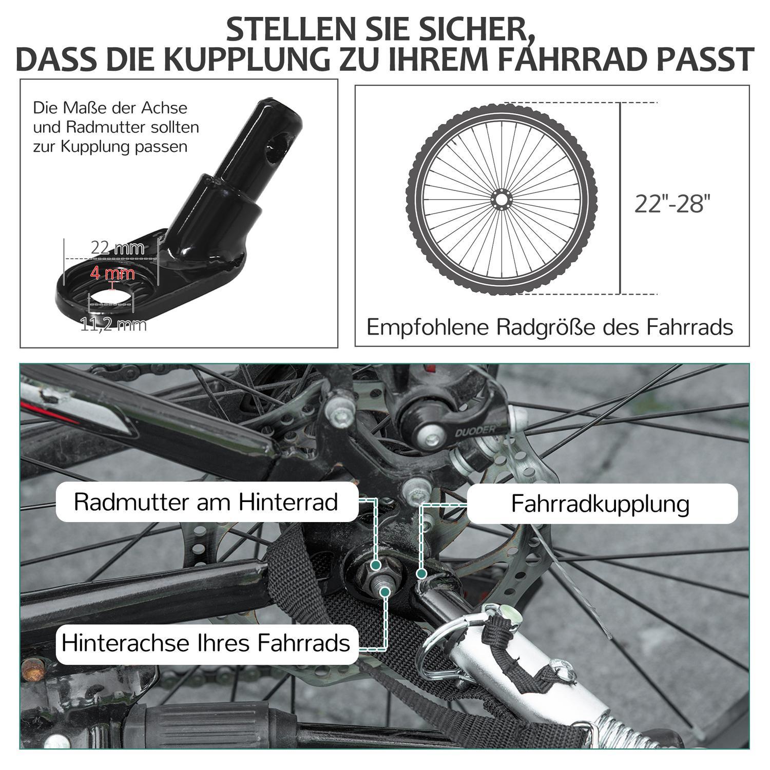 Hundsläp Cykelsläp Hundtransporter Offroad Hundcykelvagn För Hundar Väderbeständig Oxford Tyg Stålram