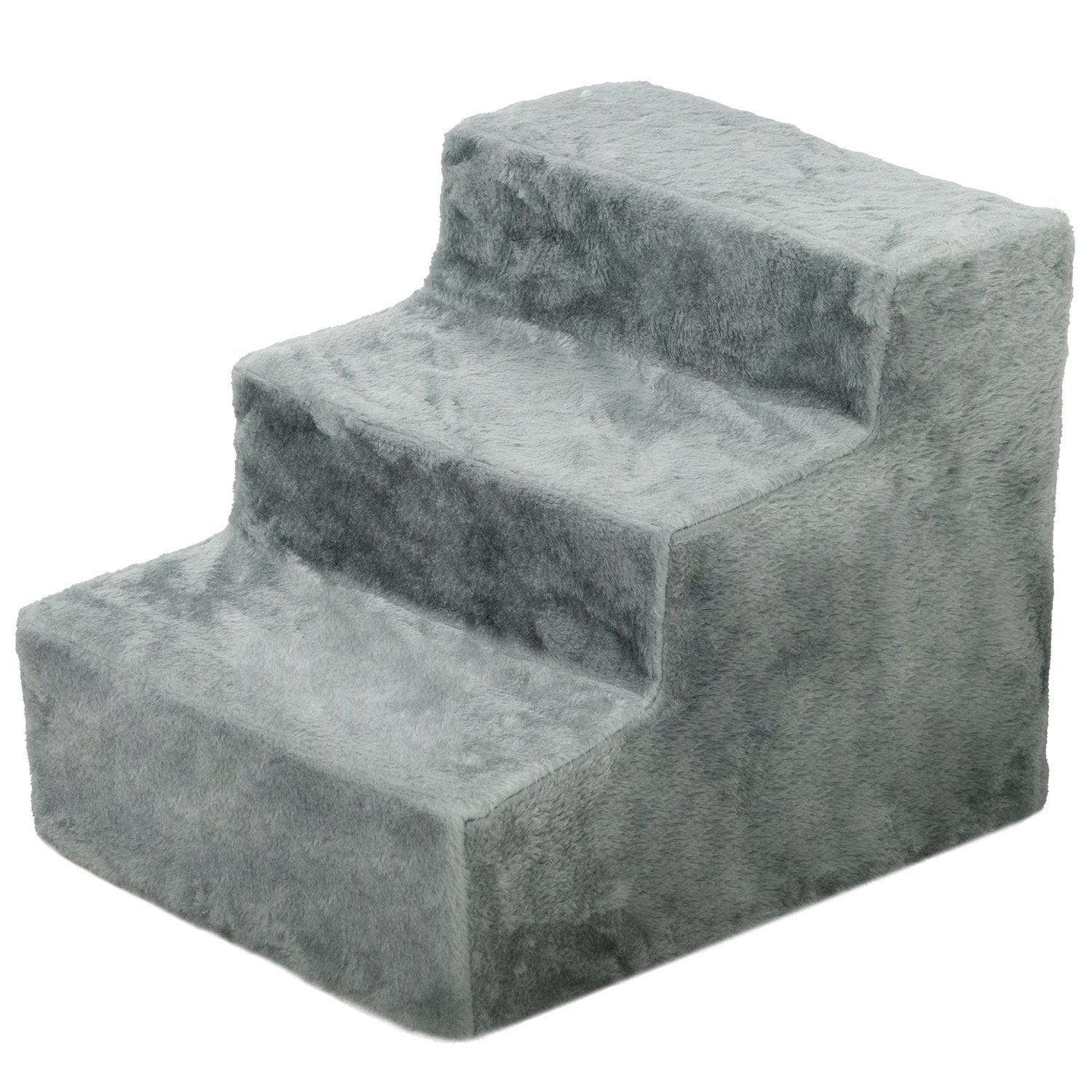 Pet Stairs 3-Step Plush Look, katter och små hundar, 5 kg