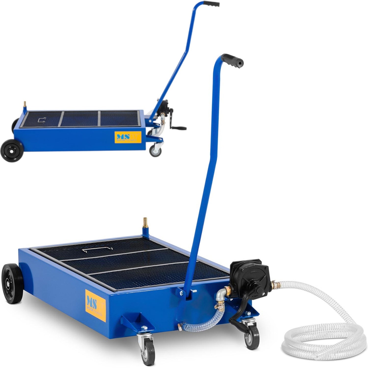 Påfyllningsmaskin, golvvagn för oljebyte med handpump 20l/min 65 l