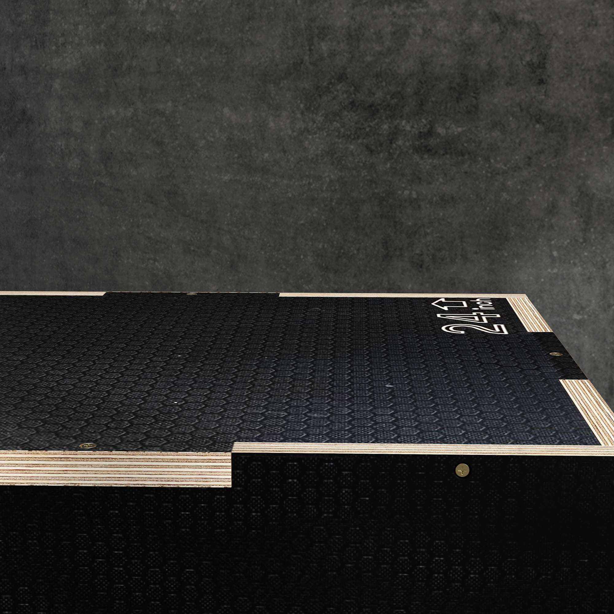 Plyobox, 3 höjder, 61x51x41 cm, svart, 120 kg kapacitet