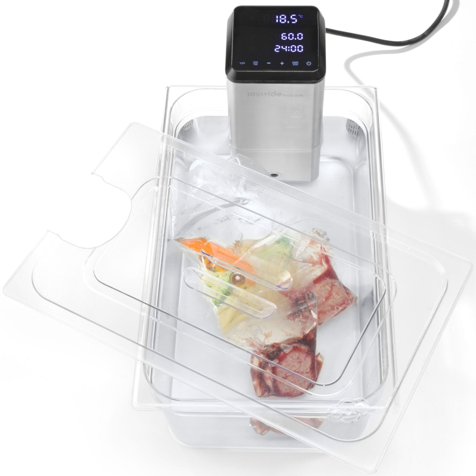 Polykarbonatlock med urtag för Sous-Vide för GN 1/1 behållare - Hendi 864203