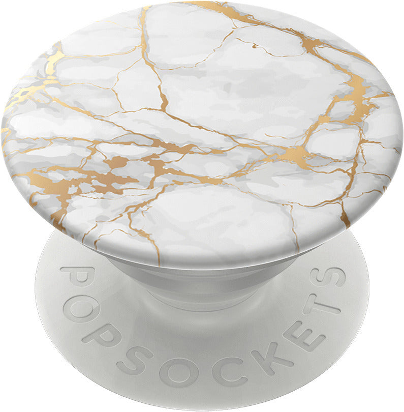PopSockets PopGrip - telefonhållare, Guld Lutz Marble