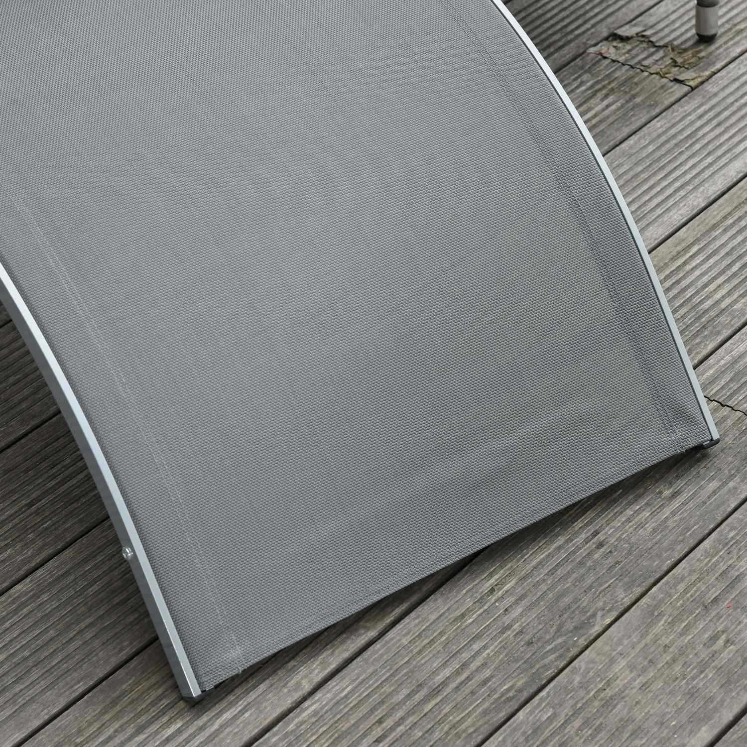 Trädgårdsstolar Med Kuddar Solstol Relax Solstol Ergonomisk Aluminium Textline Grå 160 X 60 X 65 Cm