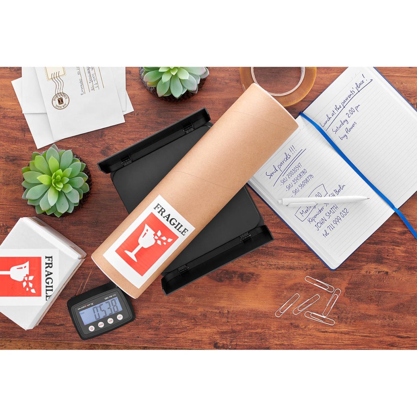 Portovåg för LCD-brevpaket 50 kg / 1 g