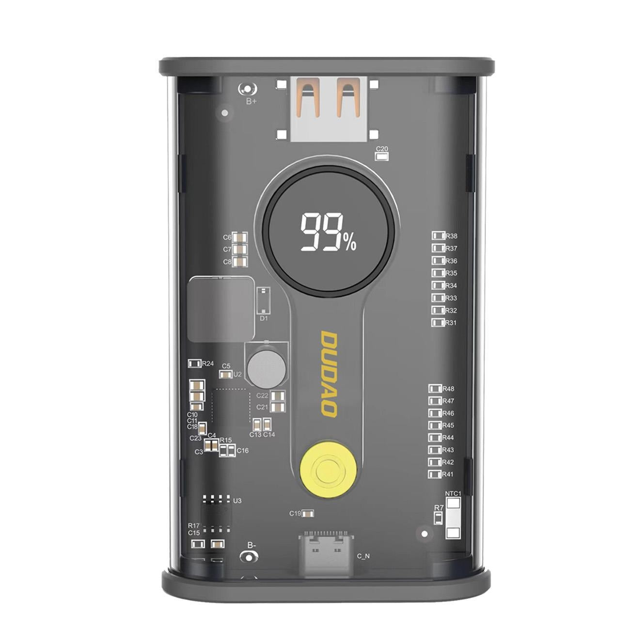 Powerbank K16 10000mAh USB-C USB-A 22,5W PD svart
