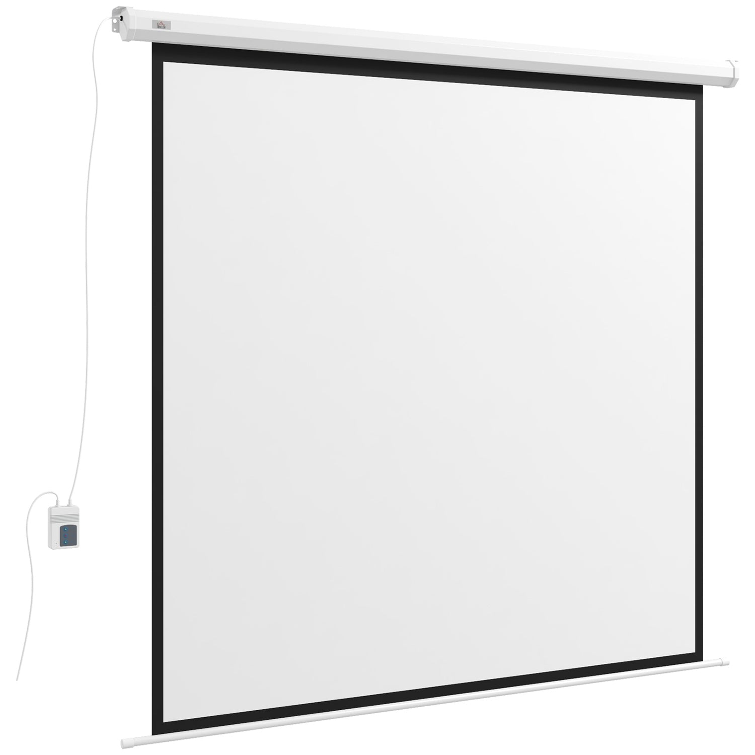 Projektorduk, 172x172 cm, Fjärrkontroll, 1:1-format