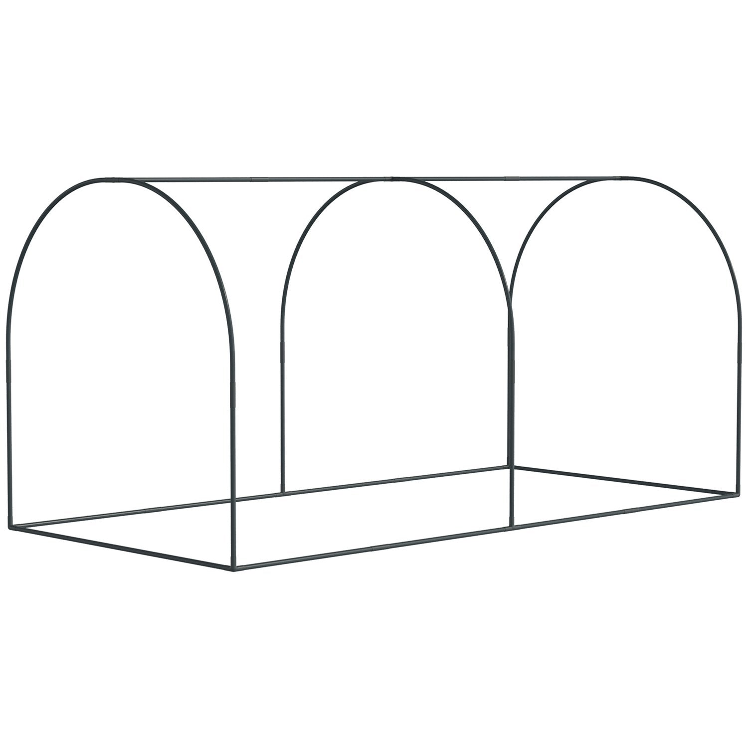 Mini Greenhouse 2,49X1,2M Växtskyddstält Med Dörr, För Trädgård & Balkong, Stålstomme & Hdpe-Nät, Mörkgrön