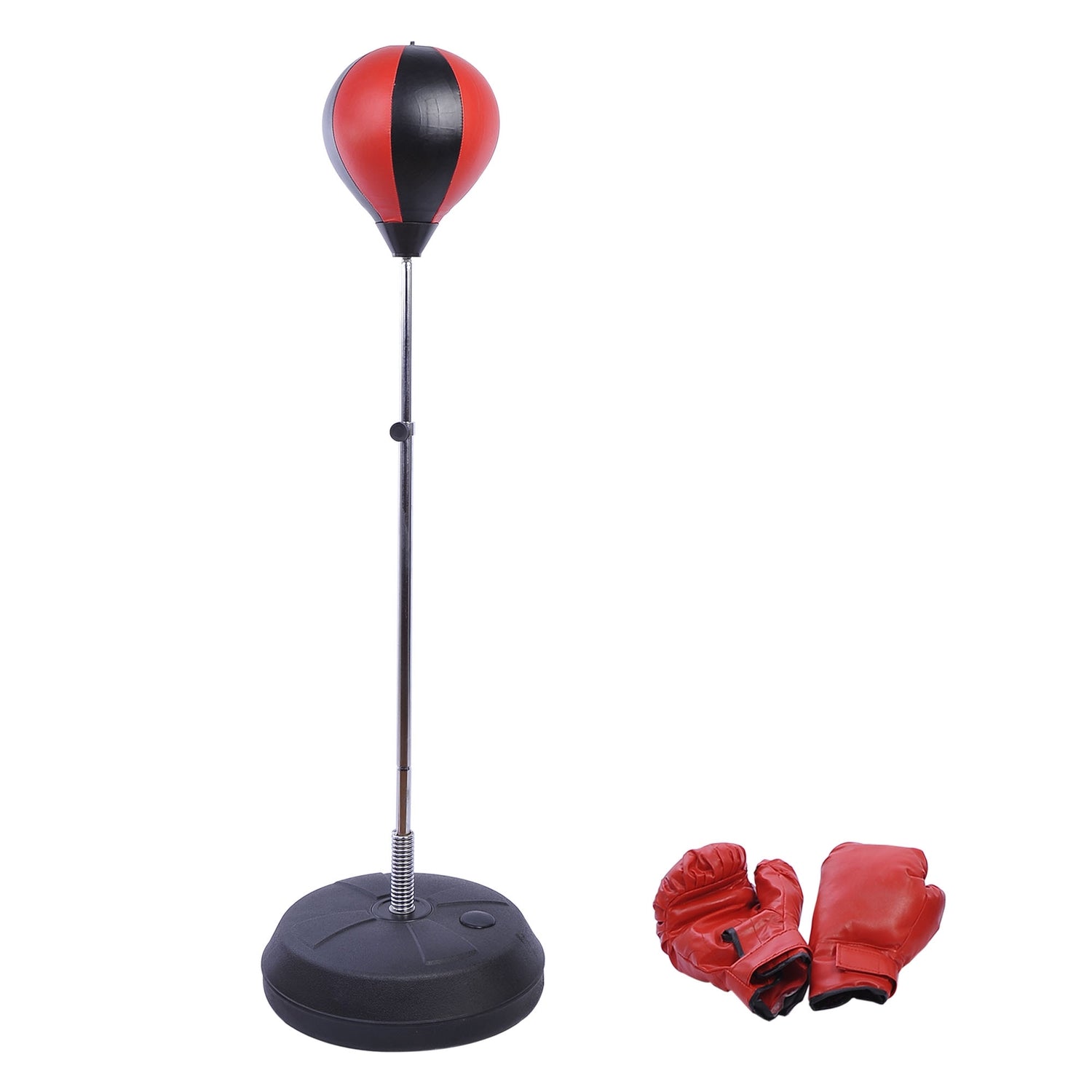 Justerbar stansbollssats med stativ och handskar (125-145cm)