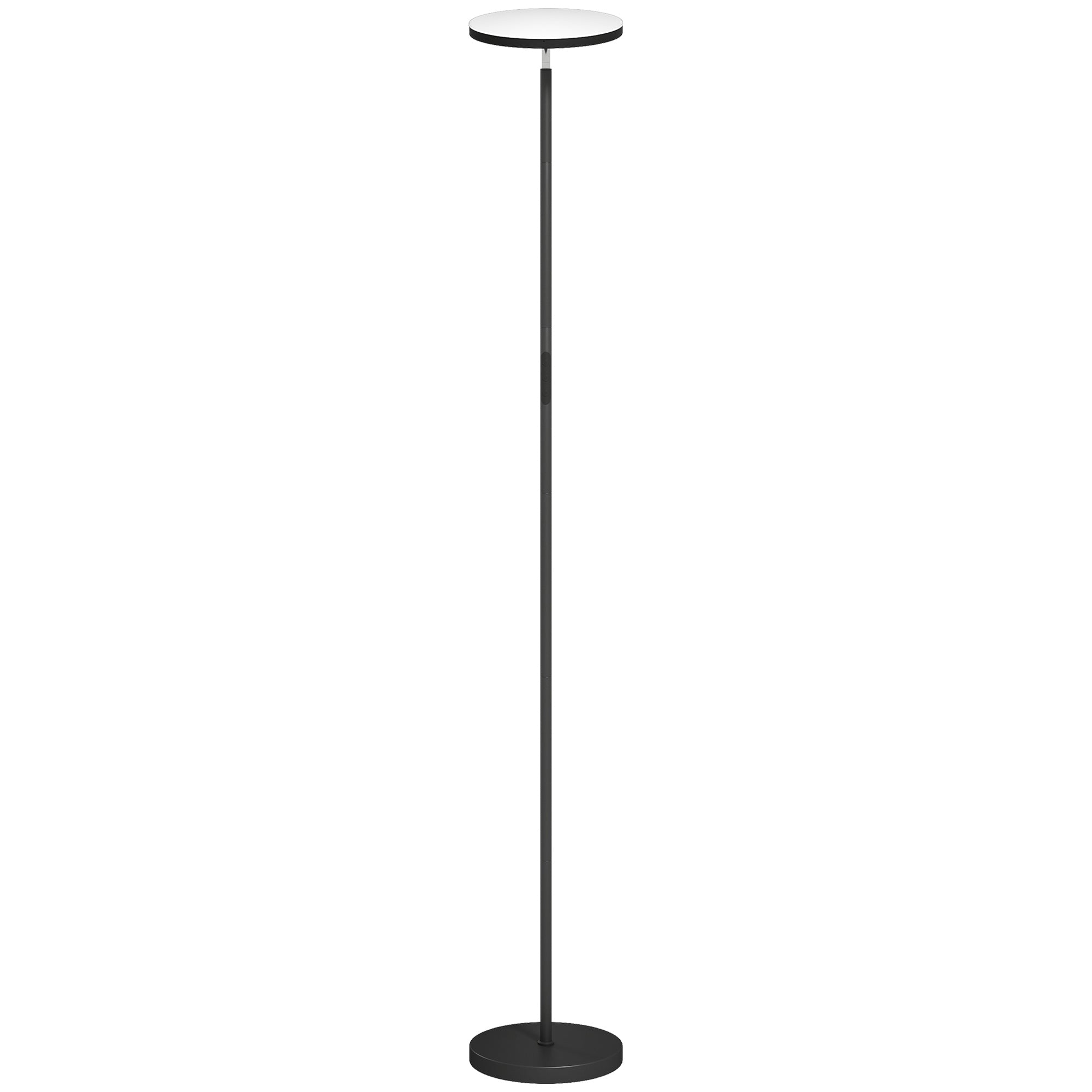 RGB-golvlampa, dimbar, fjärrkontroll och touch, svart