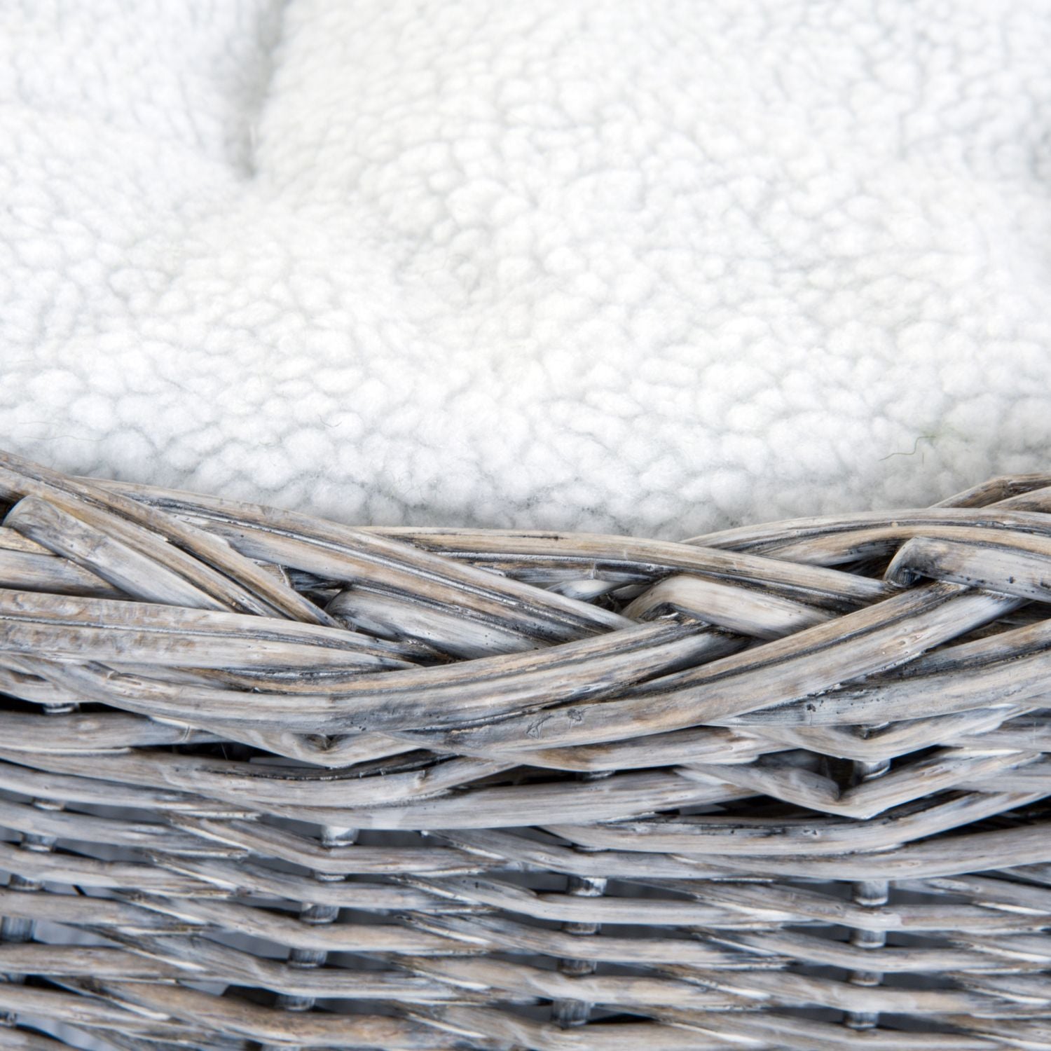 Rattan Cat Bed med kapell och kudde, vattenhyacint