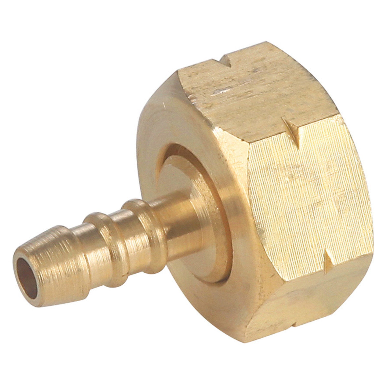 Reduktionsadapter från en 21,8 mm vänster gasflaska till en 8x15 mm gasslang