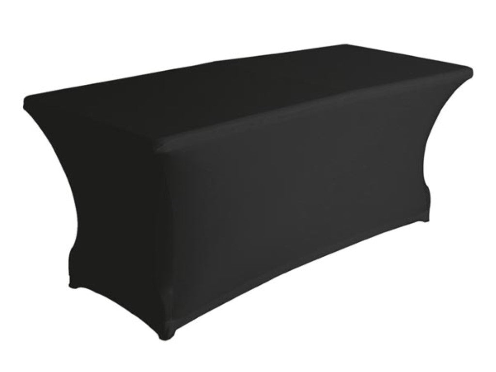 Rektangulär bordsöverdrag - Stretch - Svart