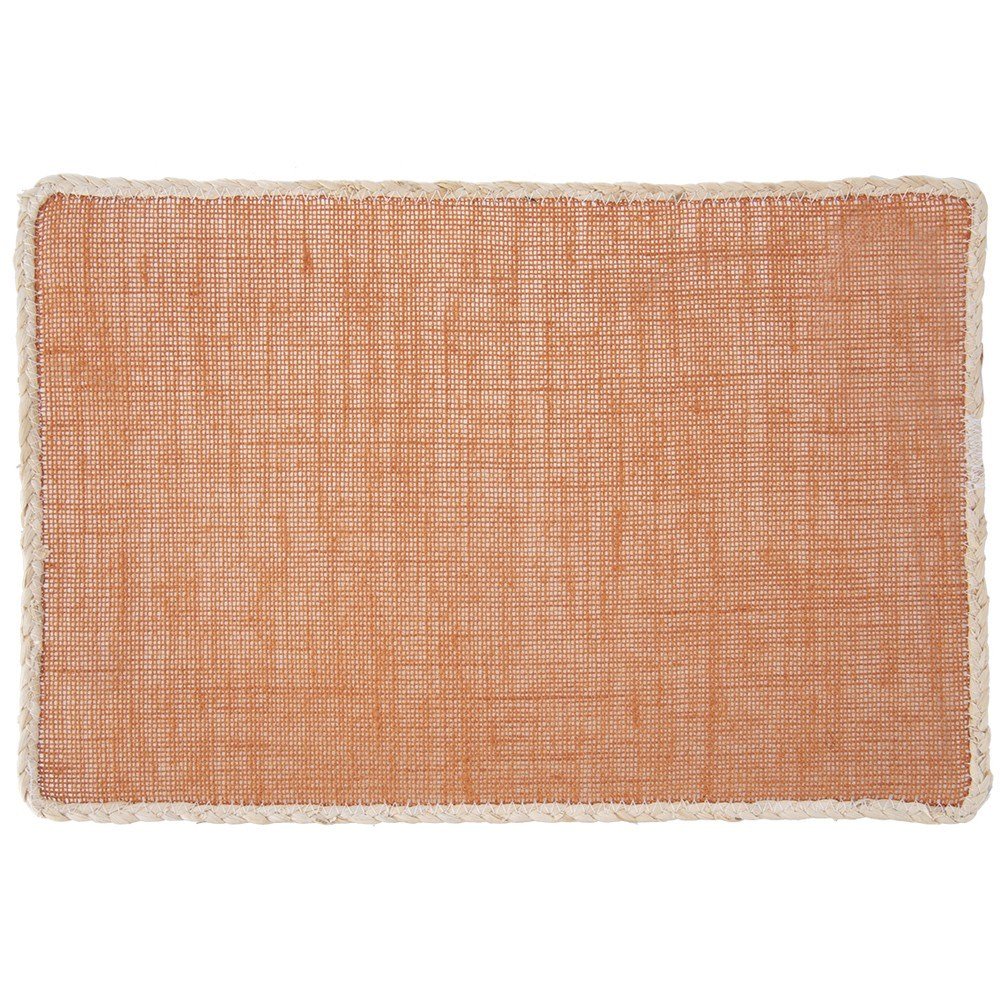 Rektangulärt köksunderlägg i polyesterfiber med elegant kantning