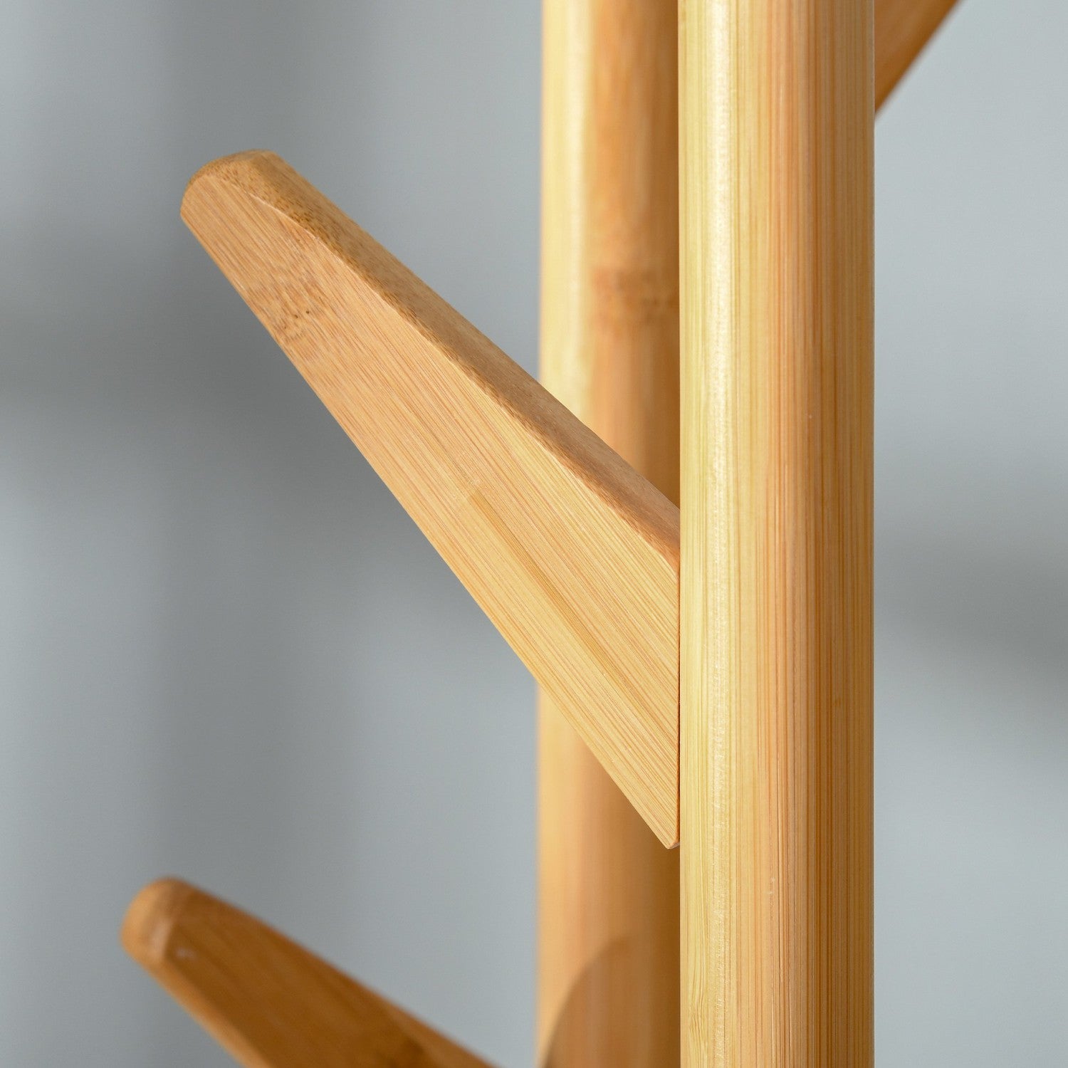 Rock- och paraplyställ med 13 krokar, metall, naturvit