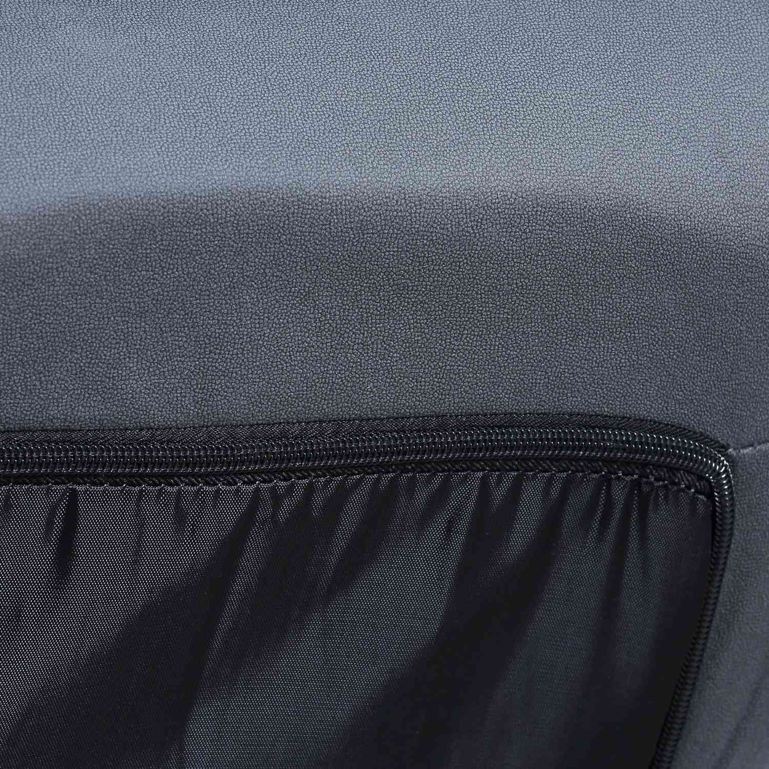 Roterande golvstol – 360° bas, justerbart ryggstöd, mörkgrå